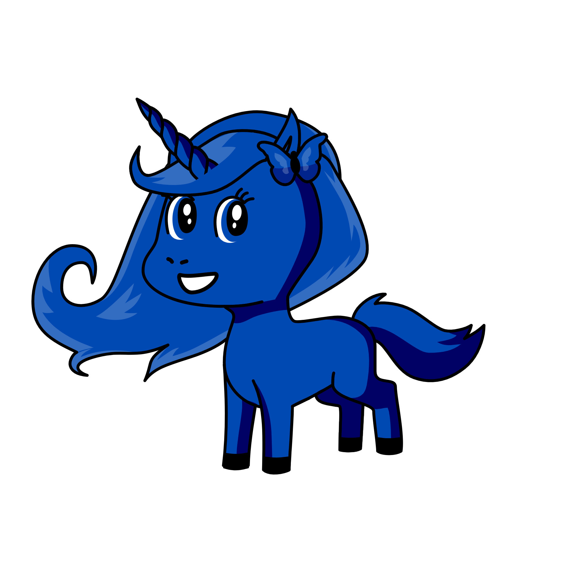 bluey, the unicorn