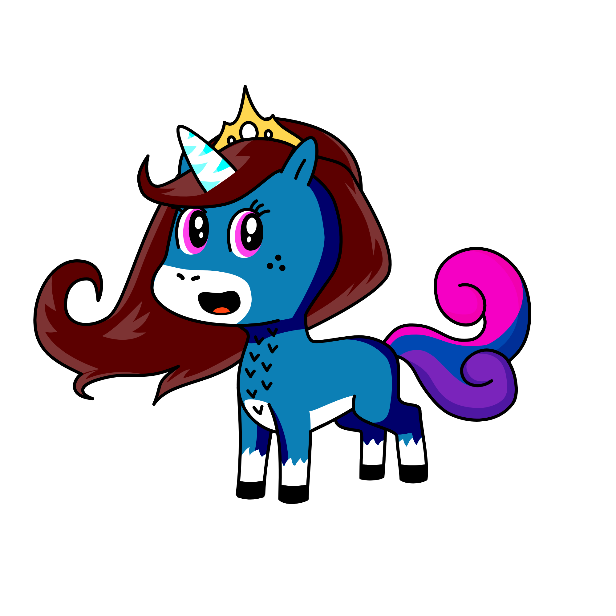 Winter, the unicorn