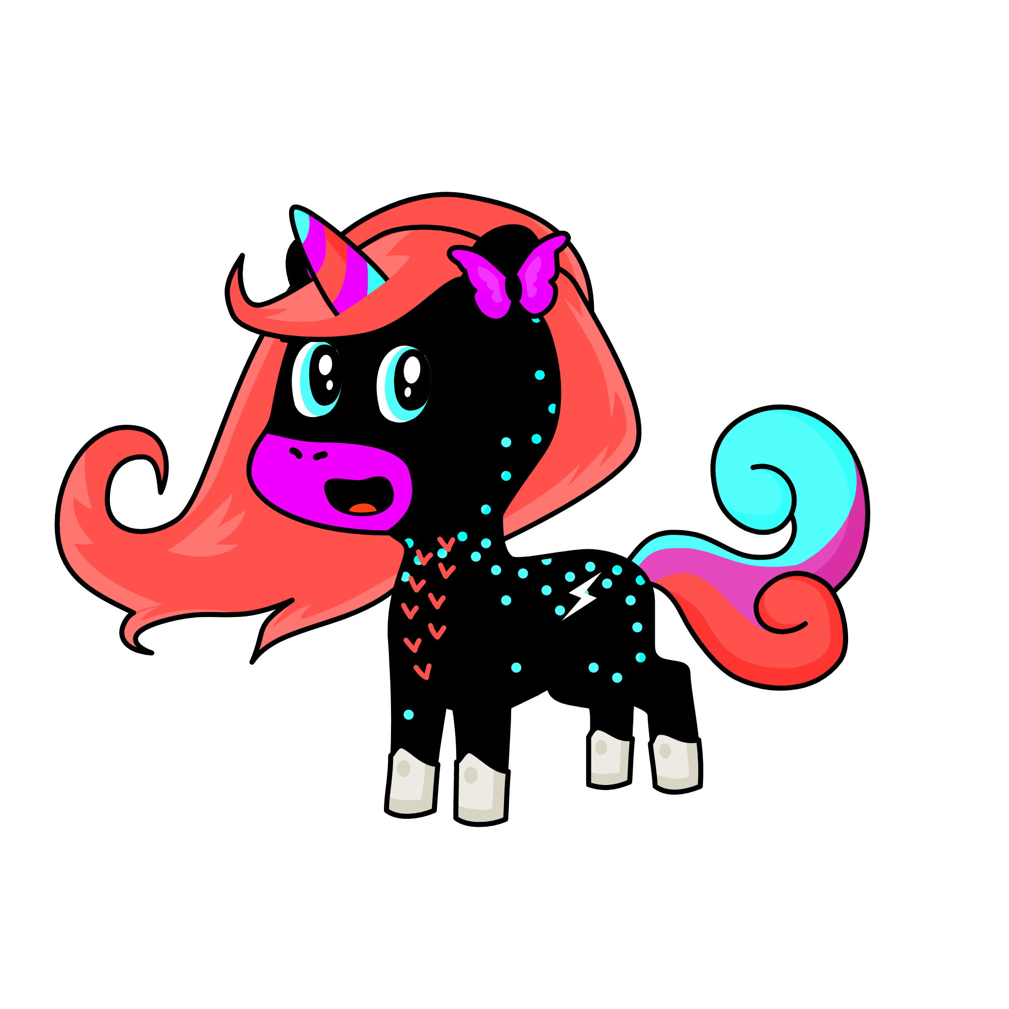 neon, the unicorn