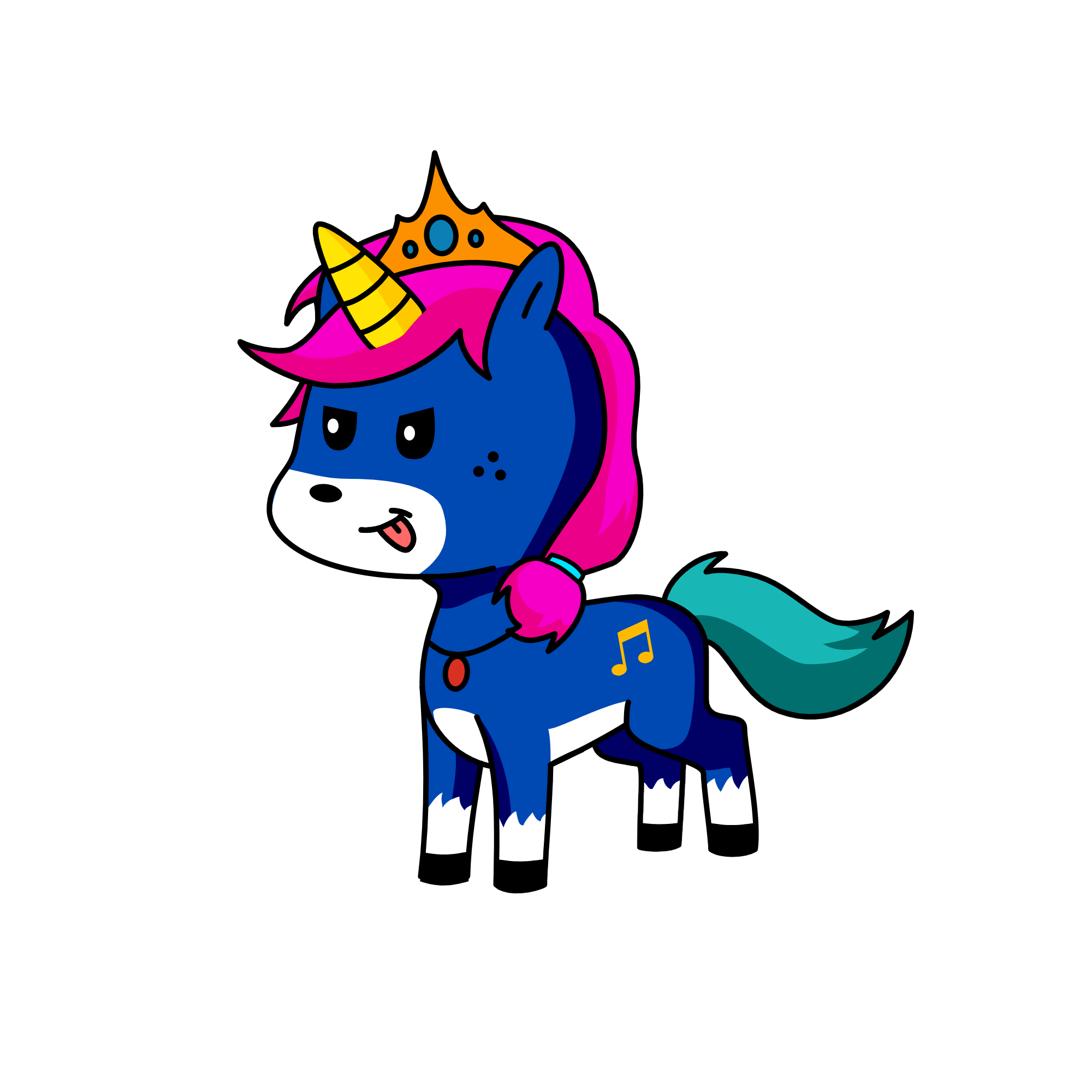 Light girl, the unicorn