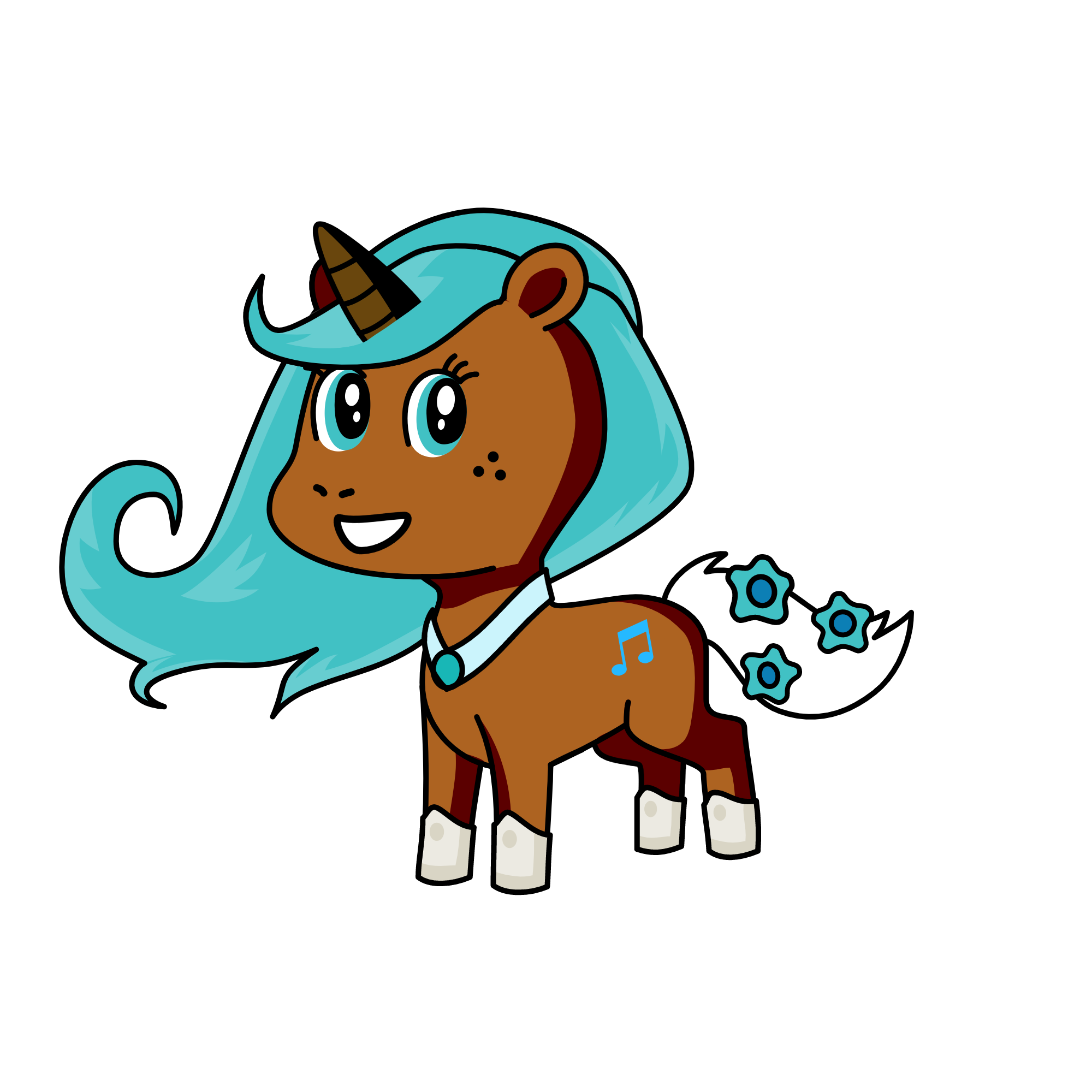 Blueberry , the unicorn