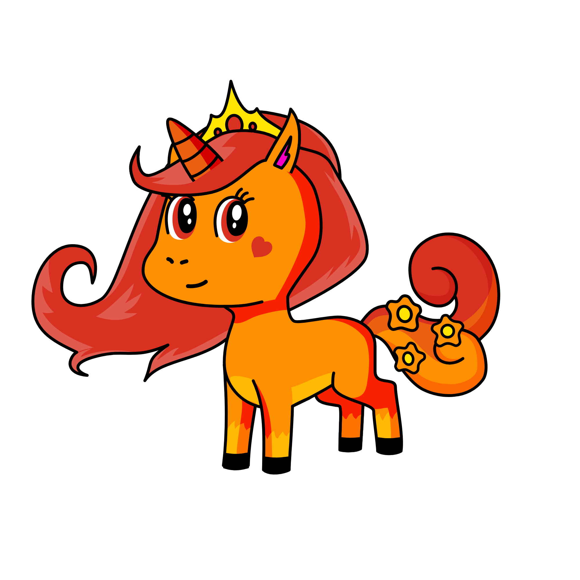 Princess Foxie, the unicorn
