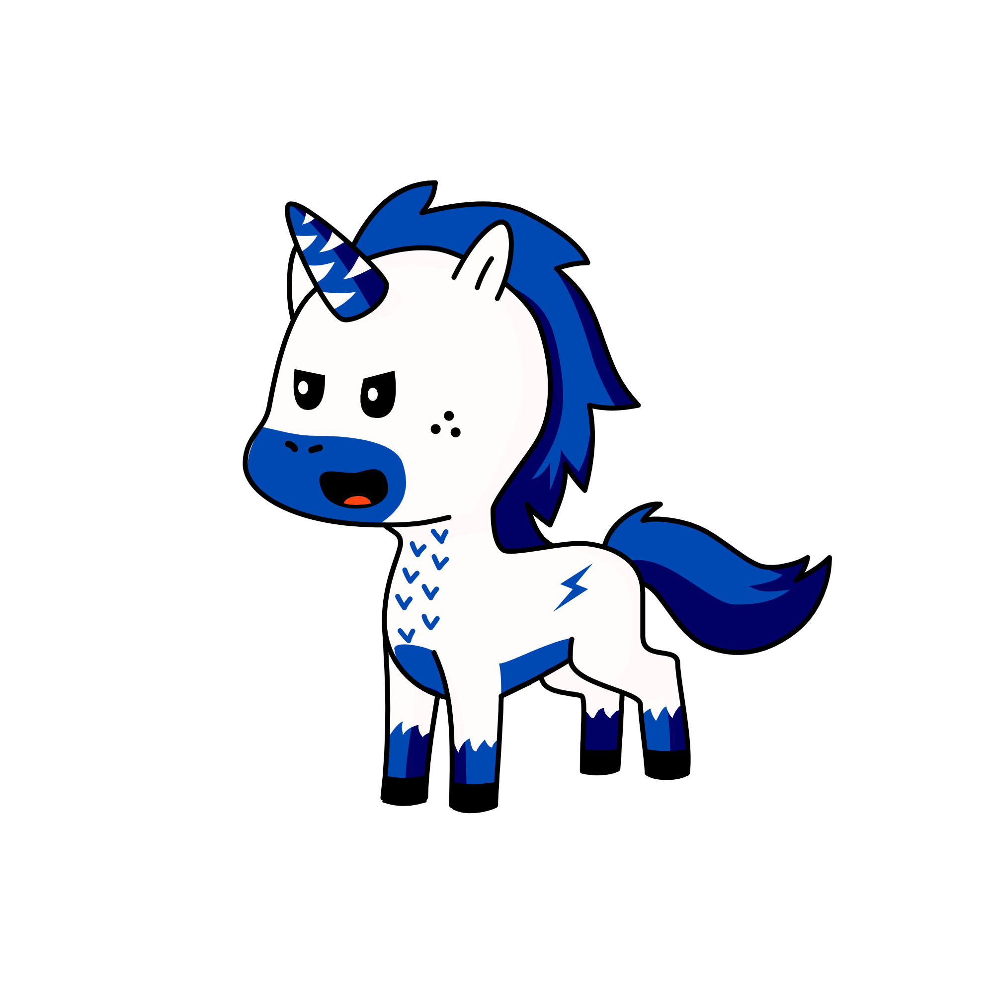 Speedy, the unicorn