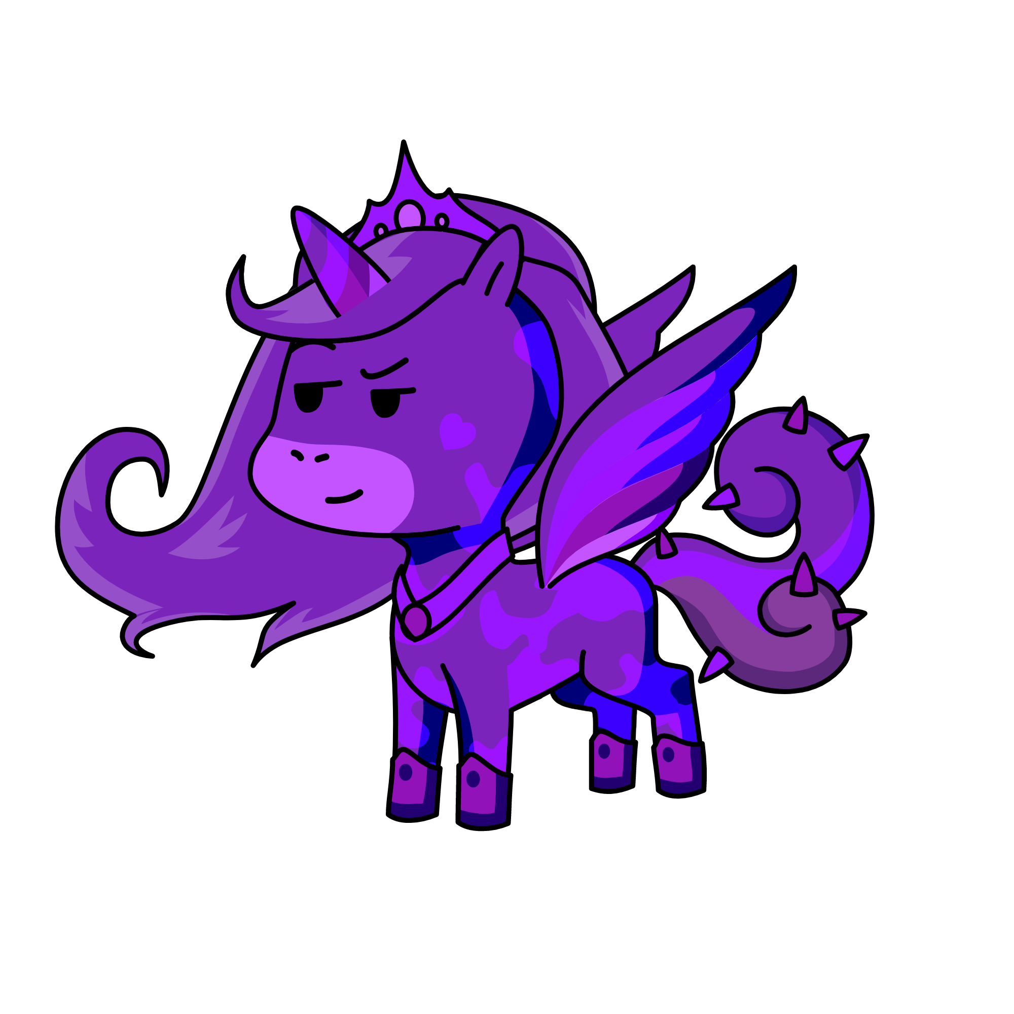 Purple Bad Magic, the unicorn