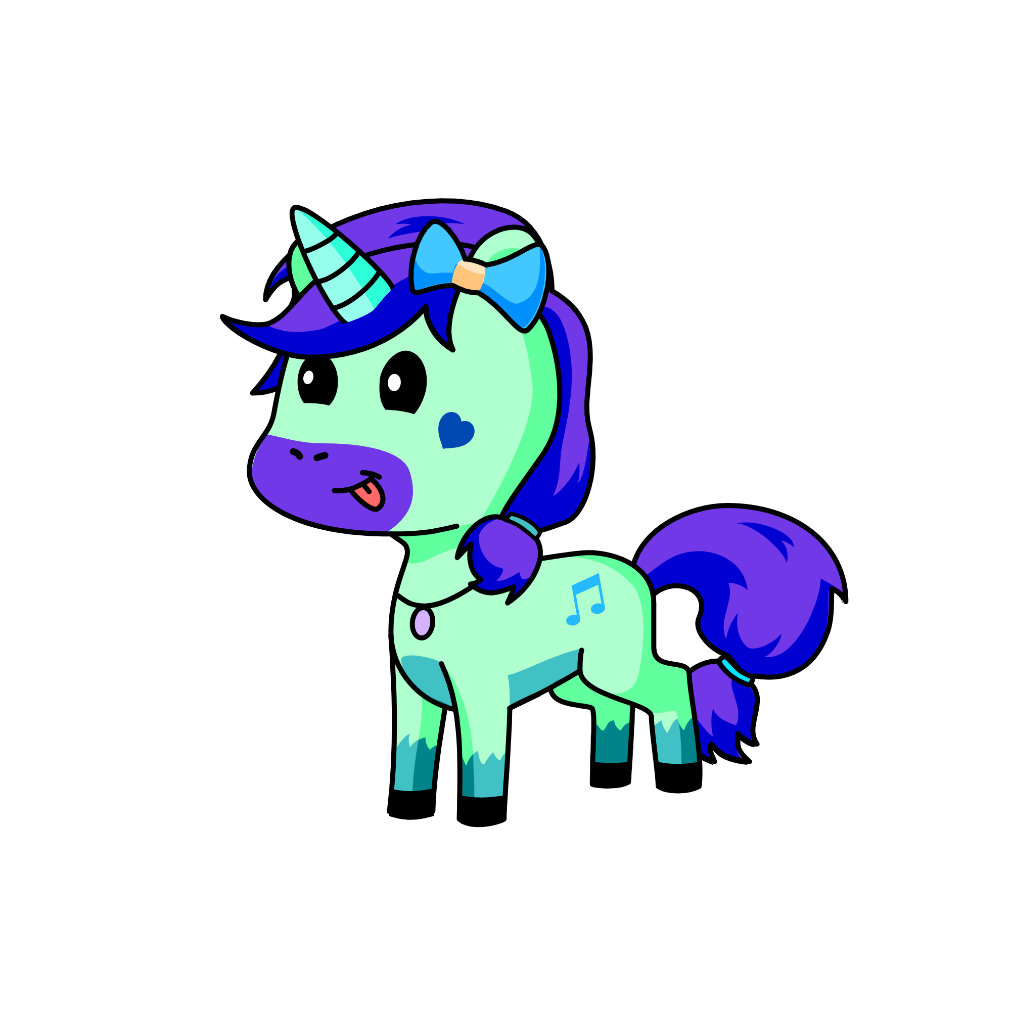 coral, the unicorn