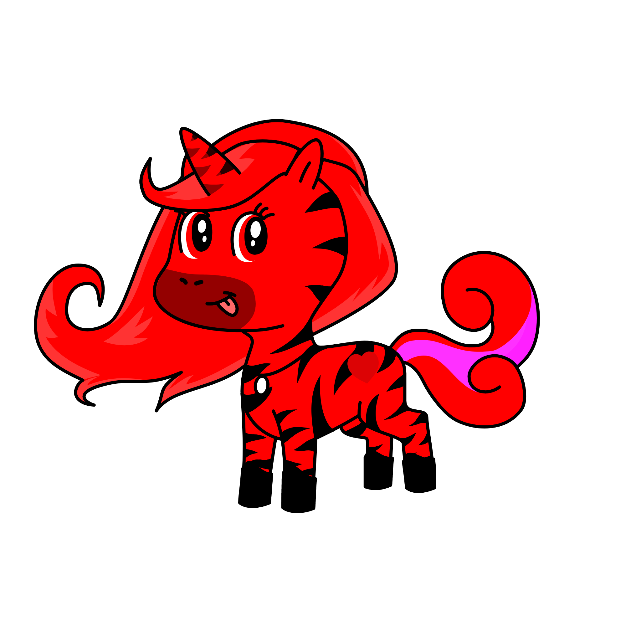 Alevler Prensesi, the unicorn