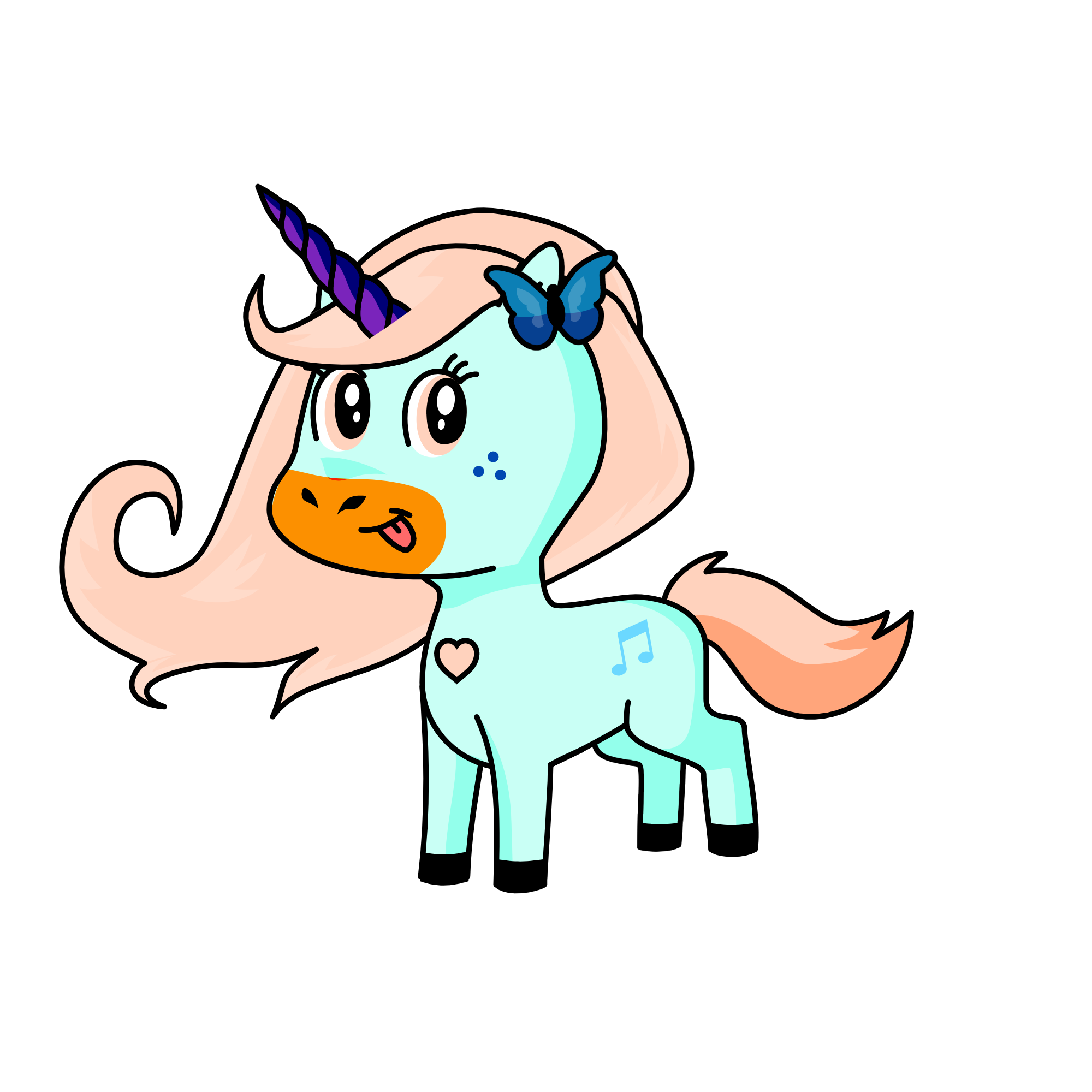 Cotton Candy In The Cloud, the unicorn