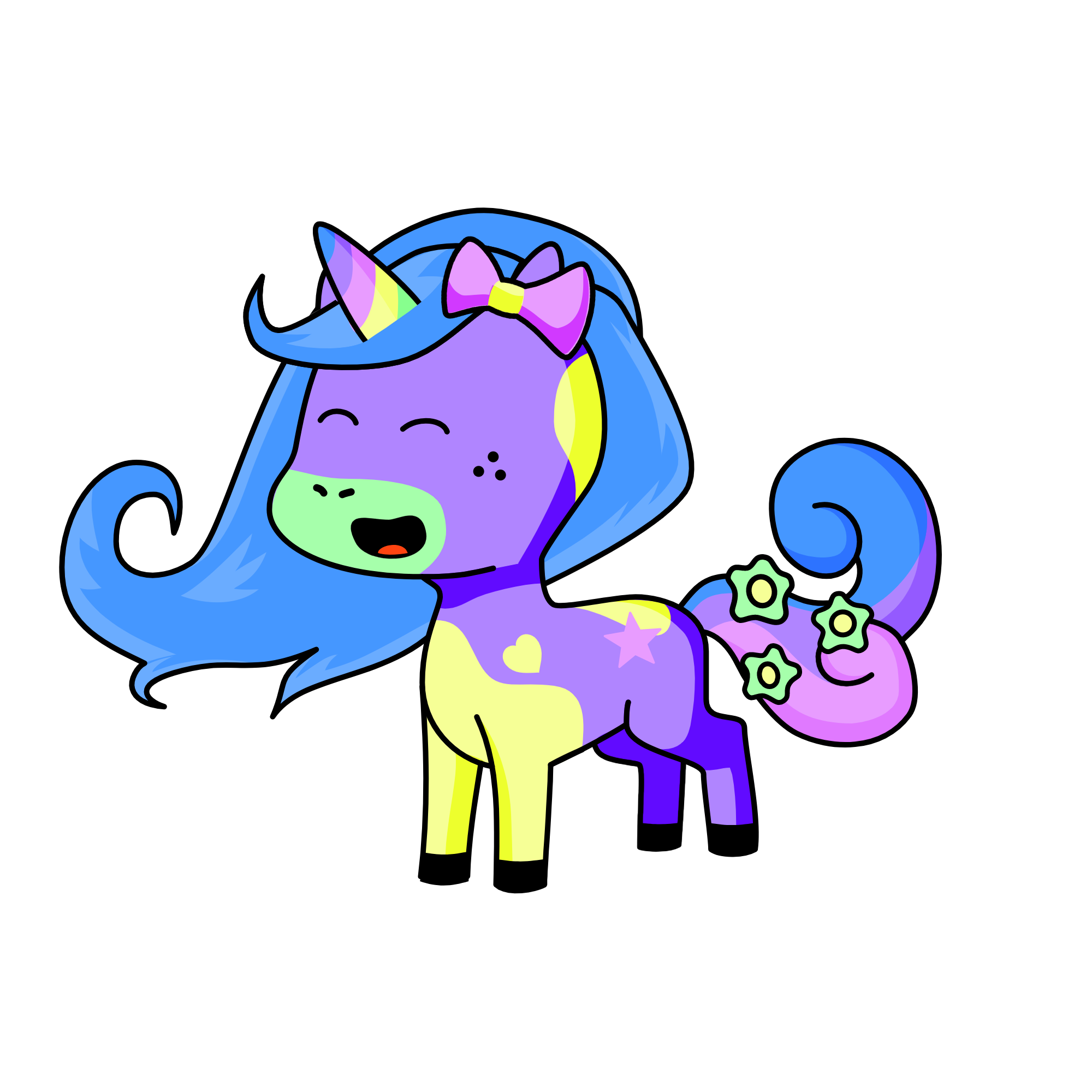 Rainbow Kawaii, the unicorn