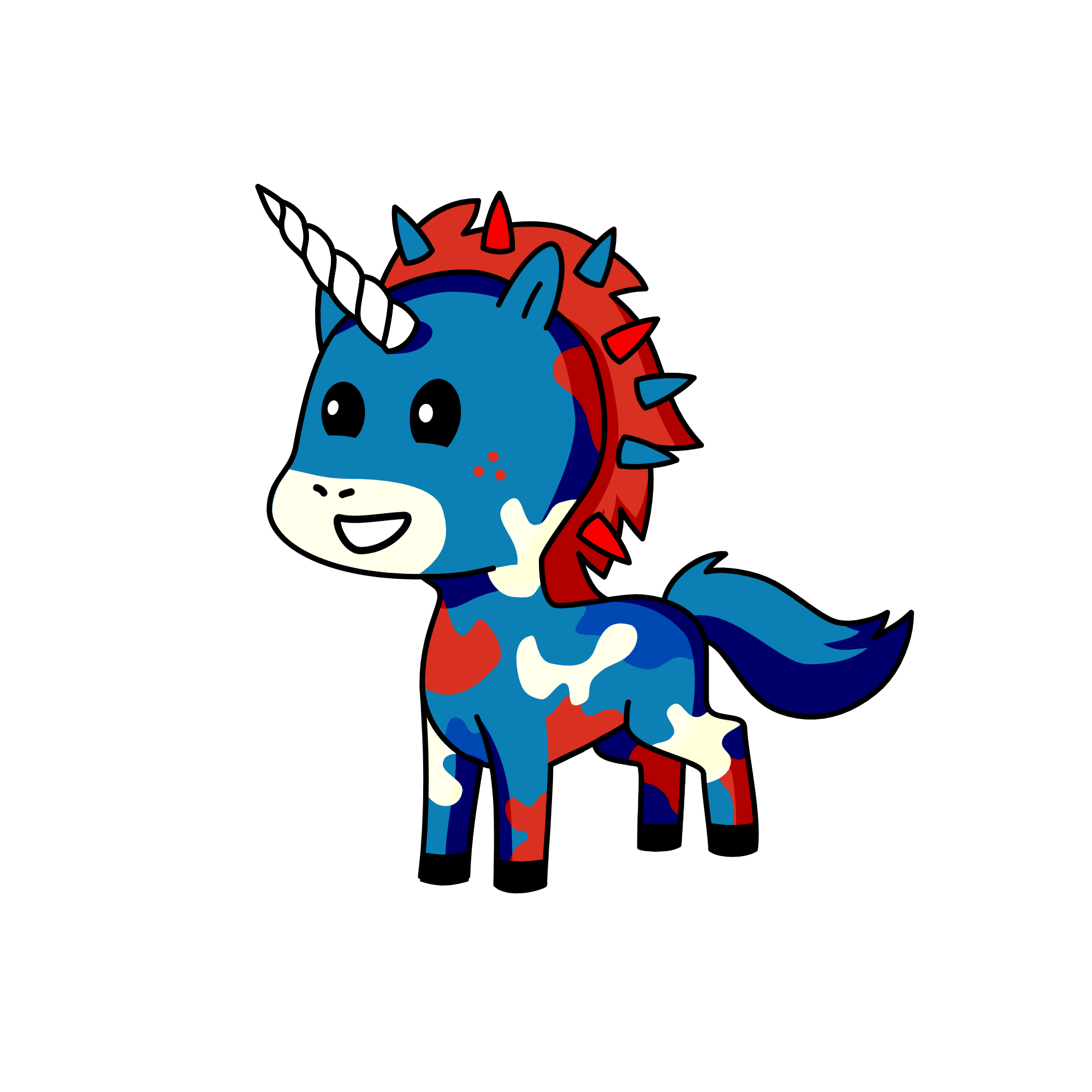 flag, the unicorn