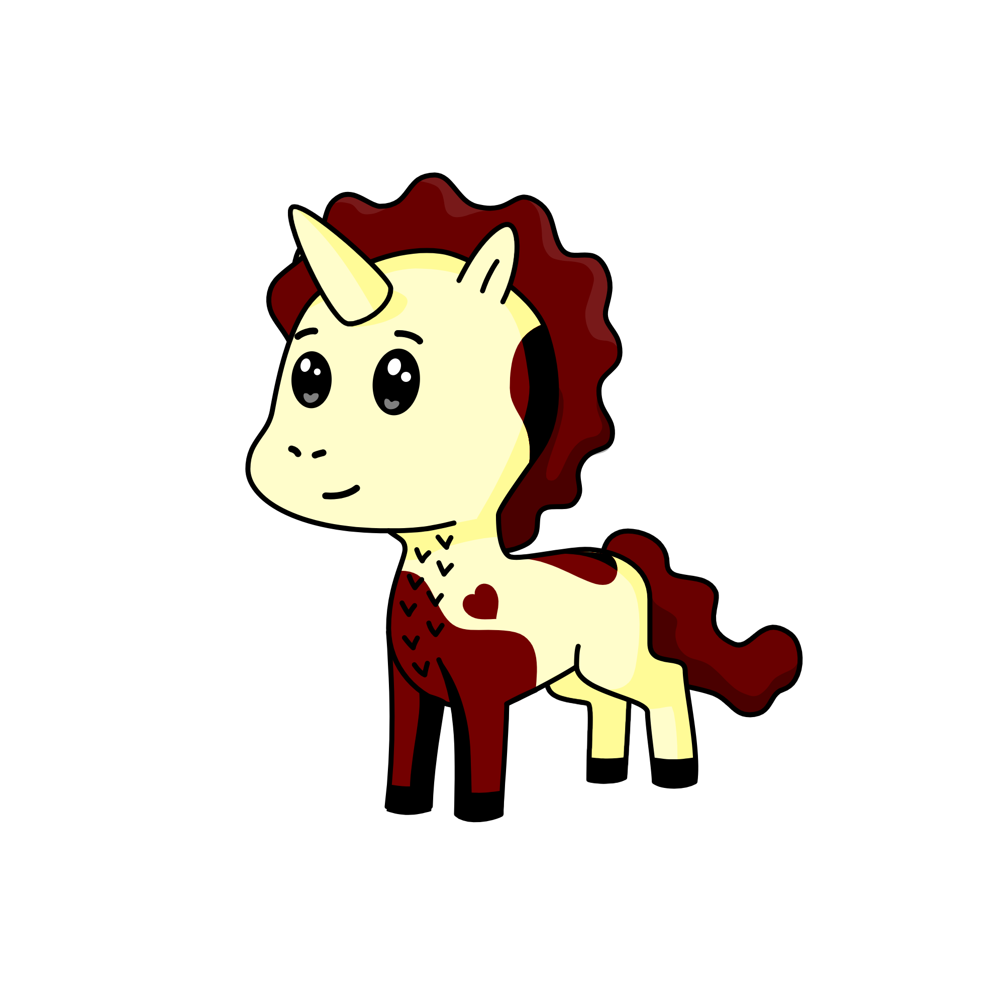 Cam-de-cam, the unicorn