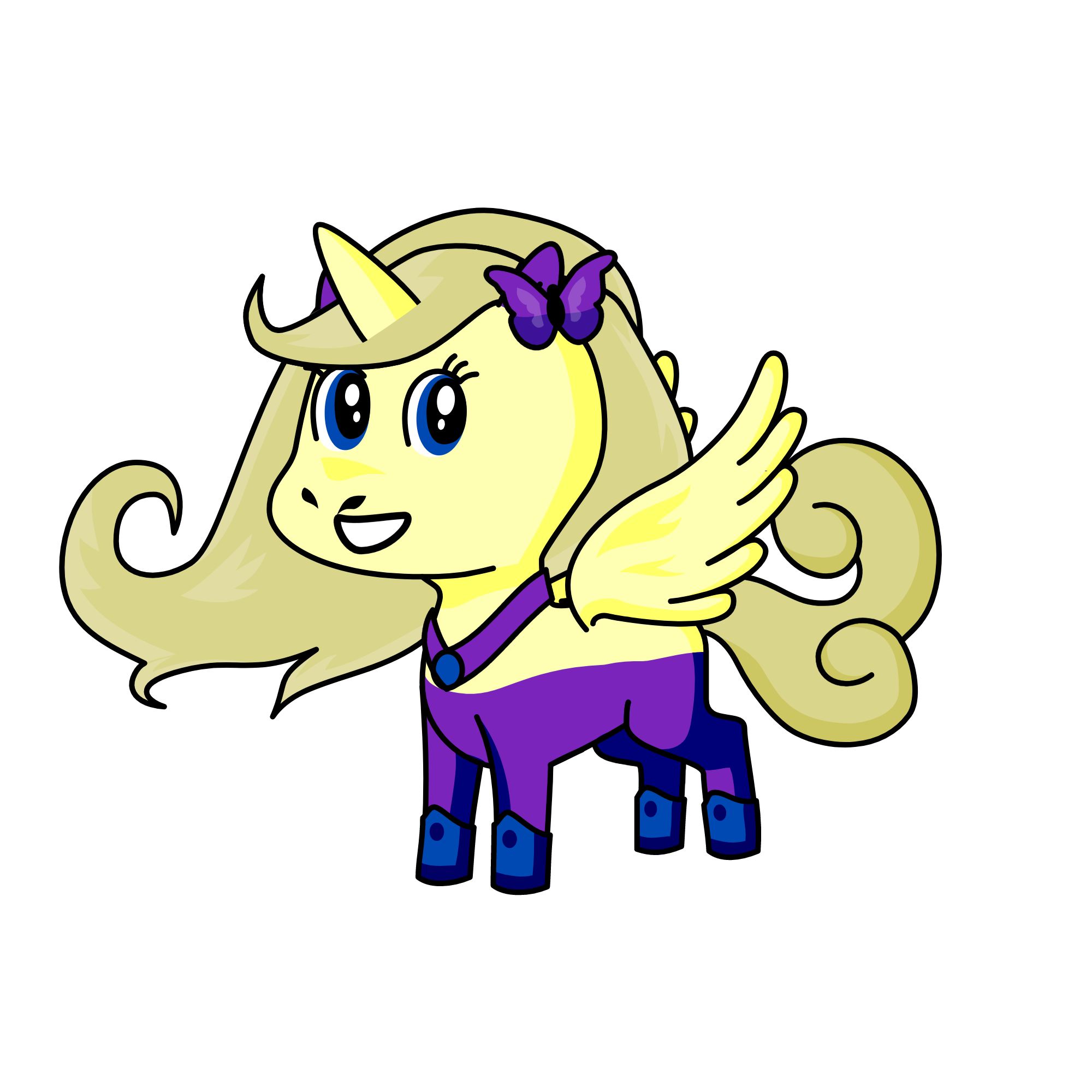 Gracie-the-butthole, the unicorn
