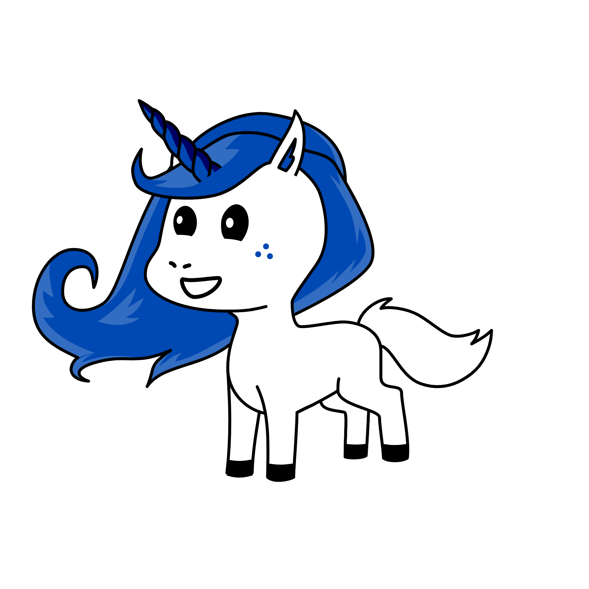 blues, the unicorn
