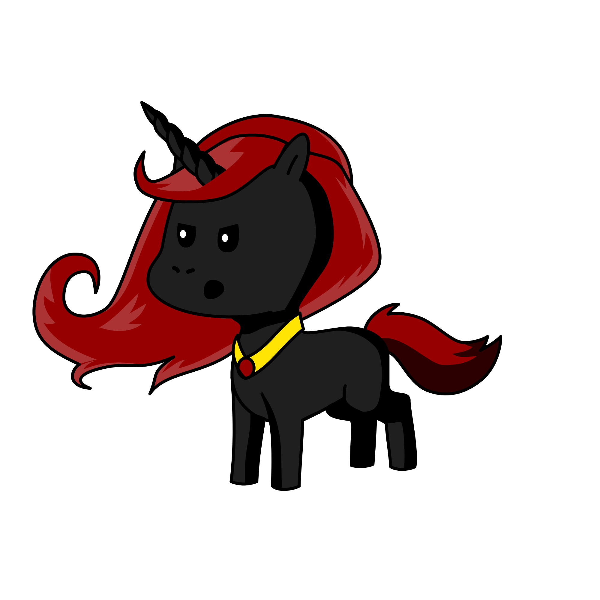 Moody, the unicorn