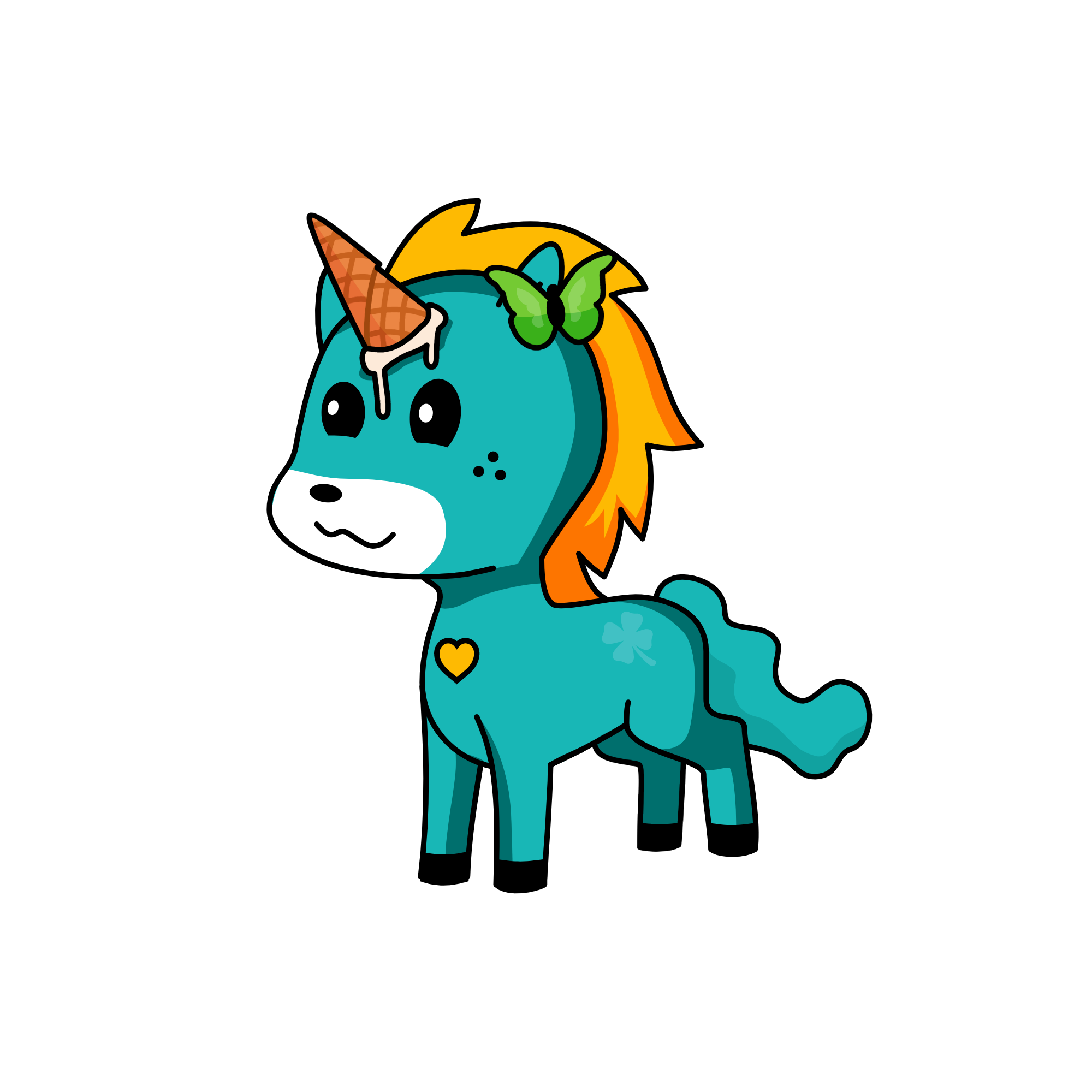 poop, the unicorn