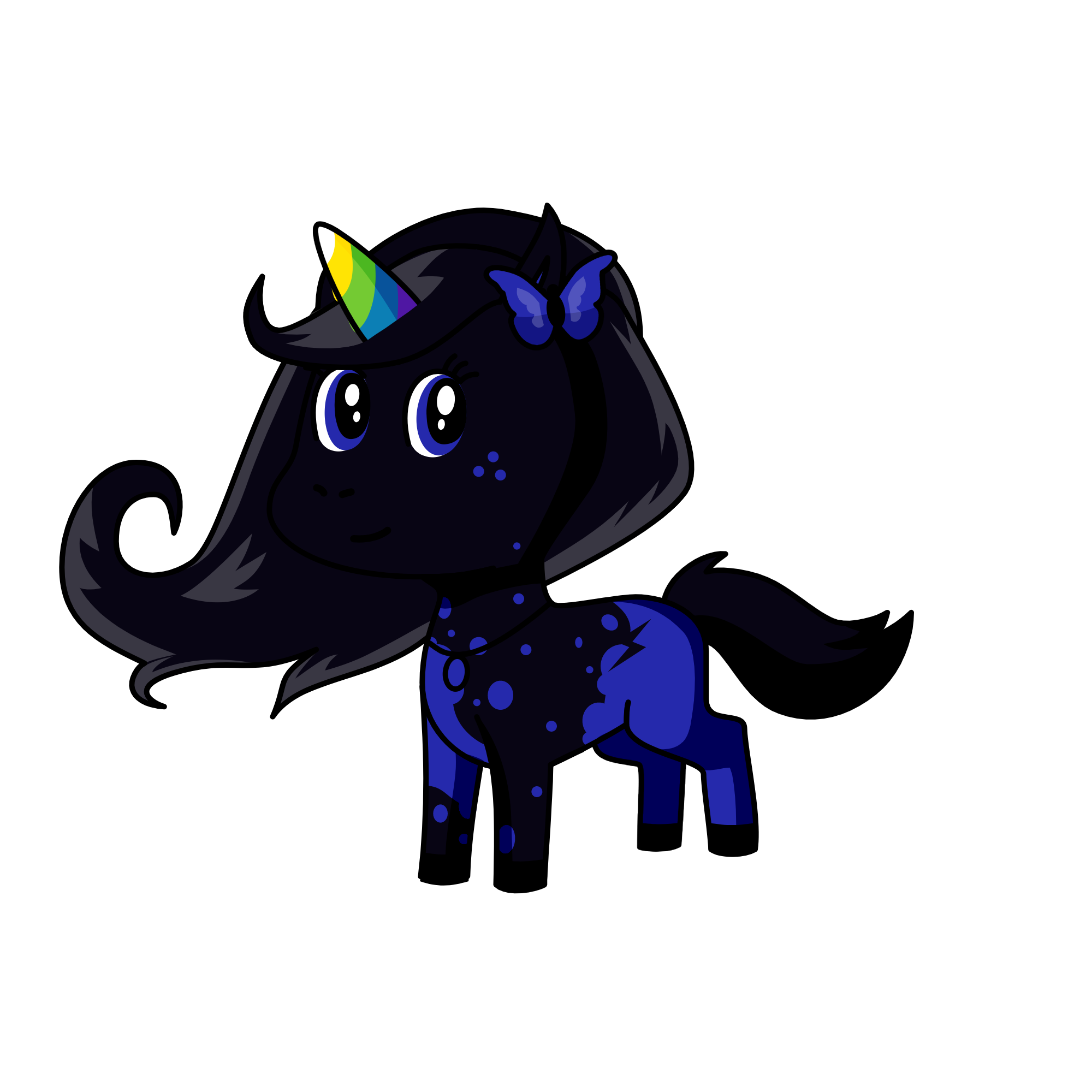 night dark, the unicorn
