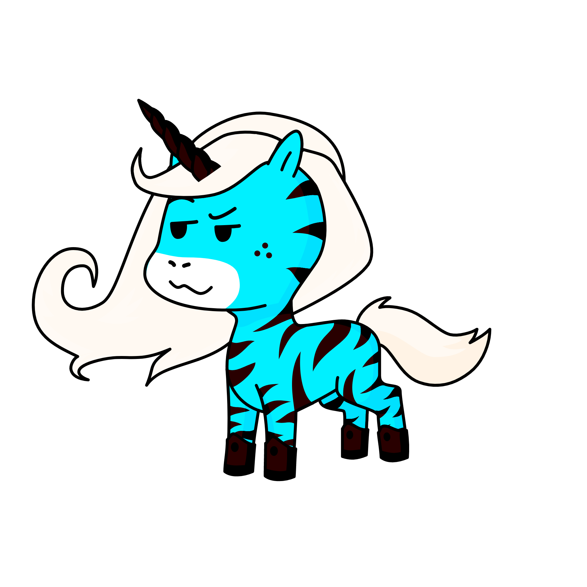 cloudy, the unicorn