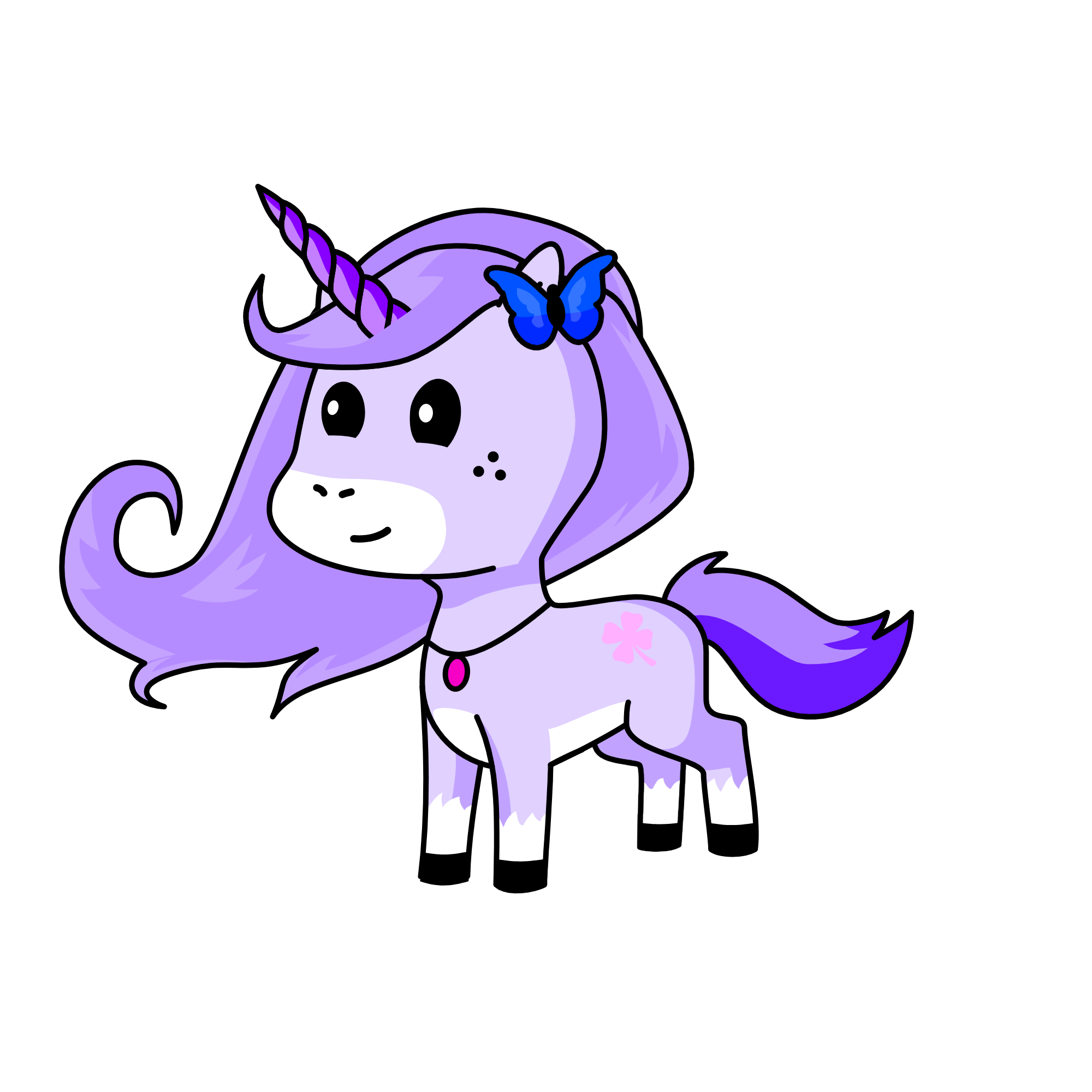Lavender, the unicorn