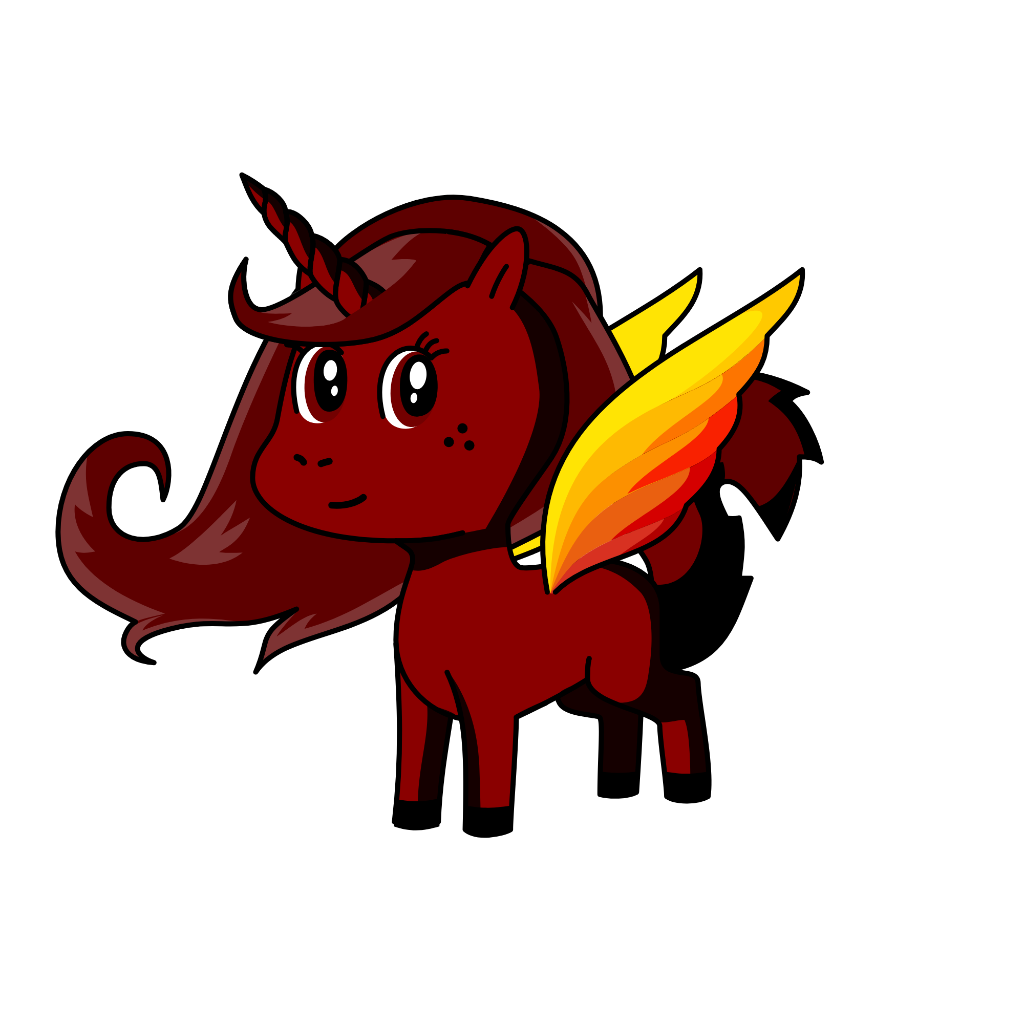 flame, the unicorn