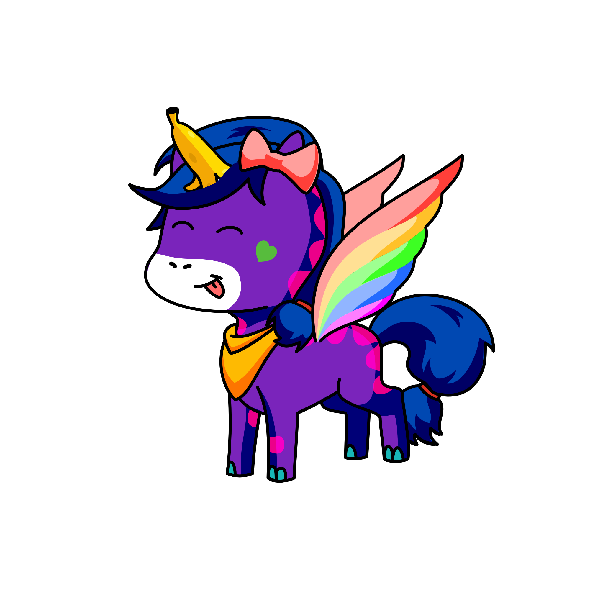 banana, the unicorn