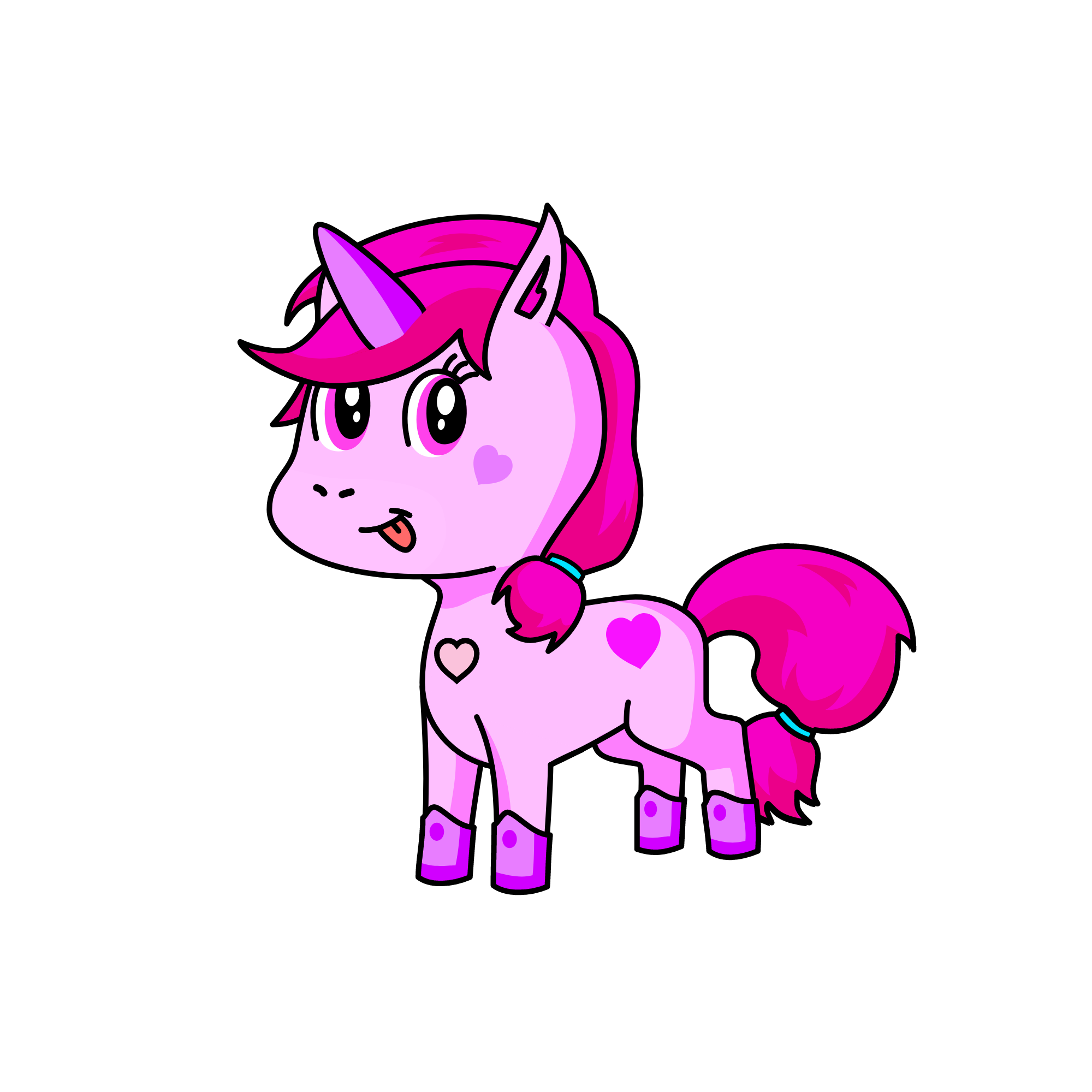 PINKE PIE, the unicorn