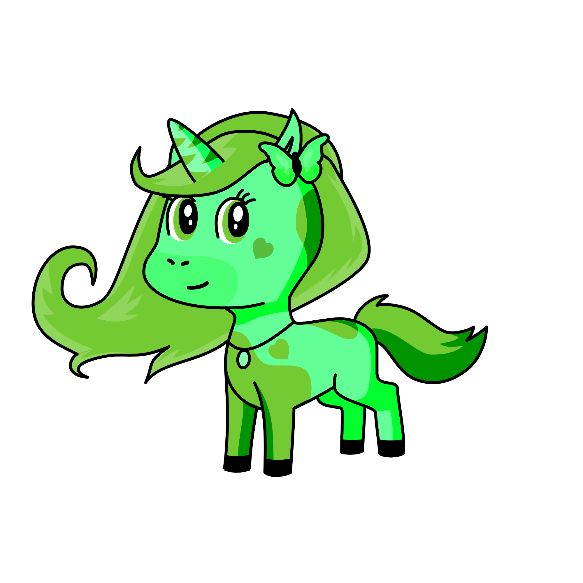 grassy, the unicorn