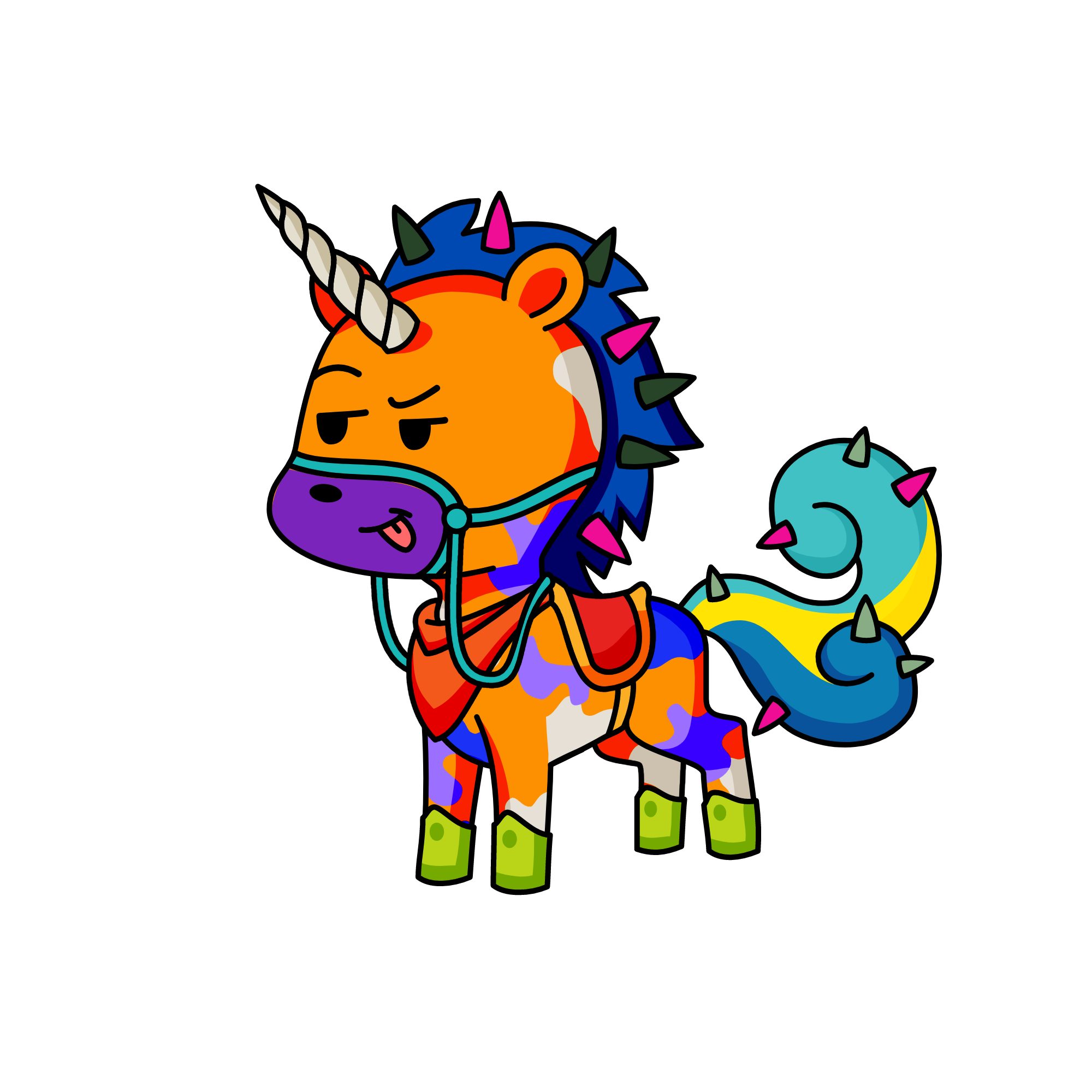 spiky, the unicorn