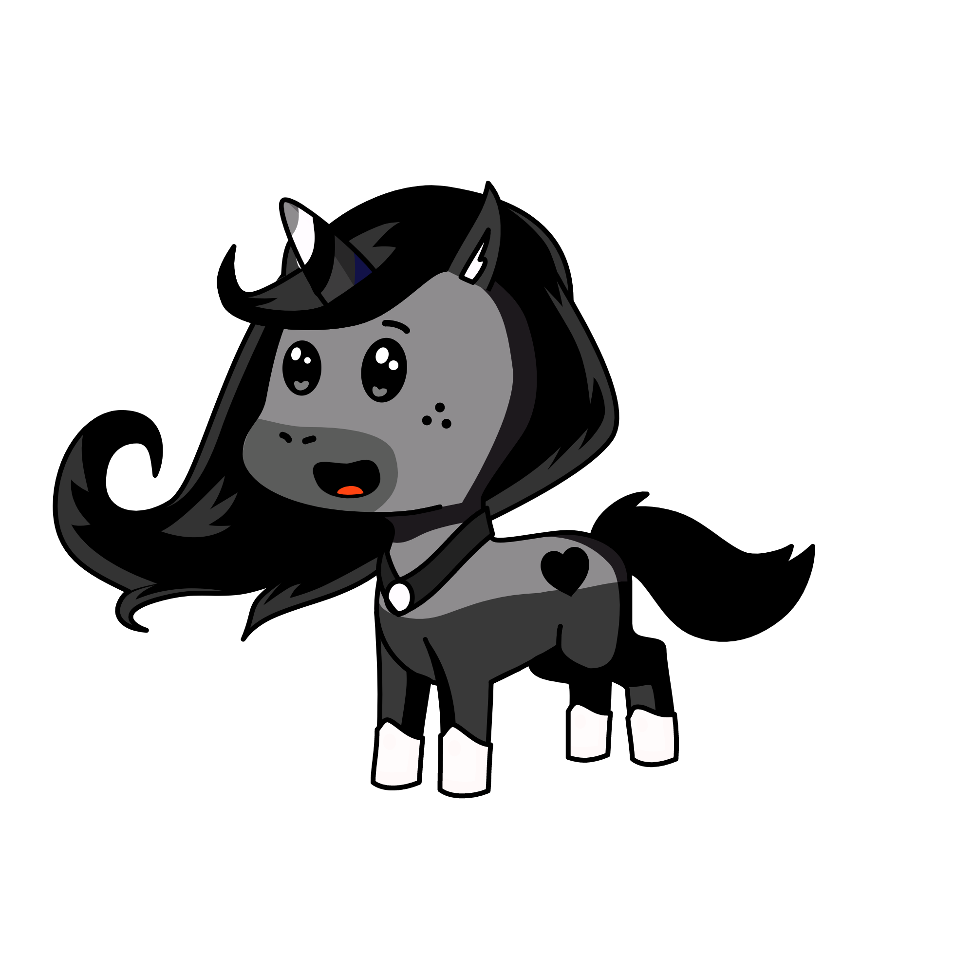 Darky, the unicorn