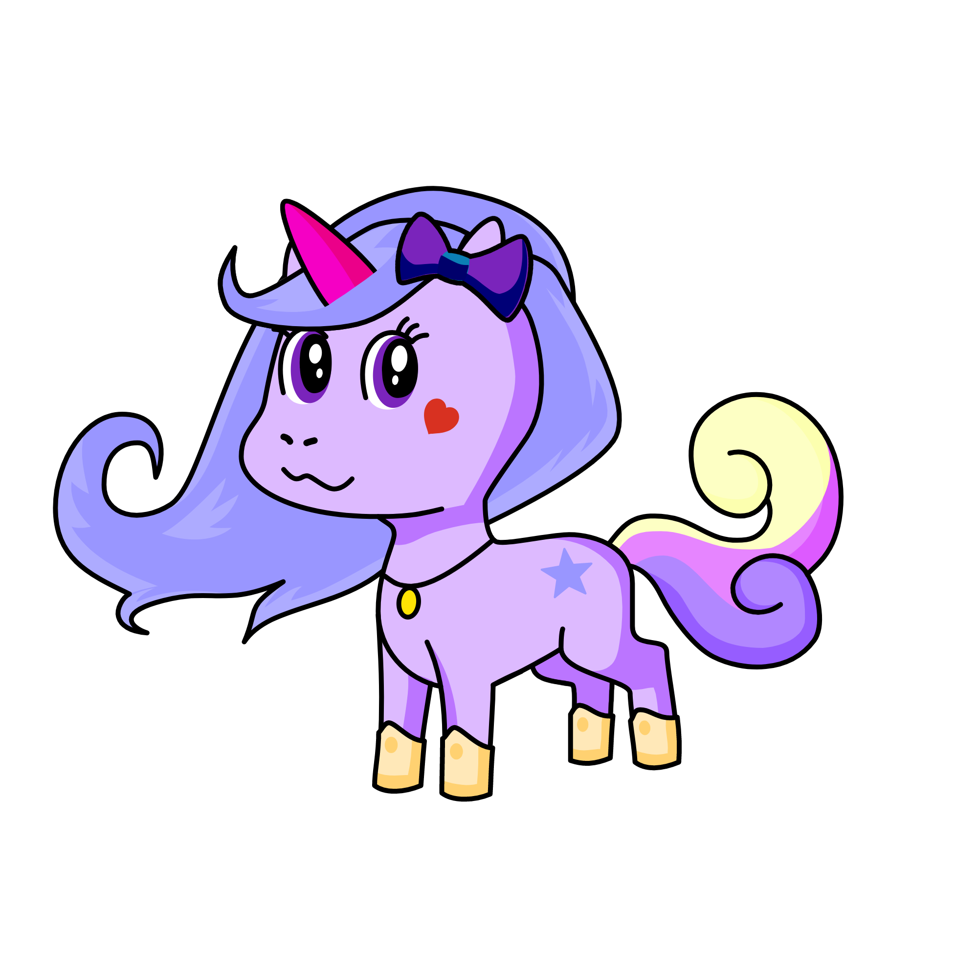 Sparkly Bow, the unicorn