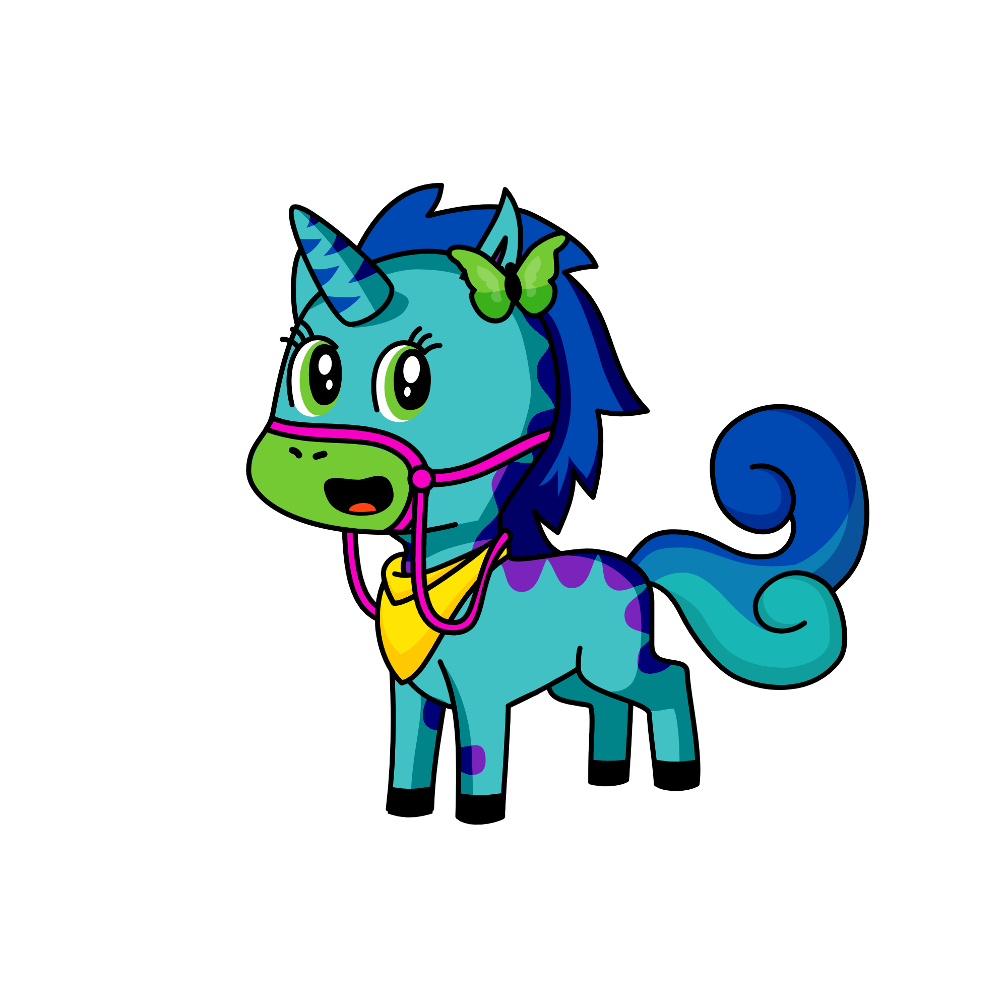 blu, the unicorn