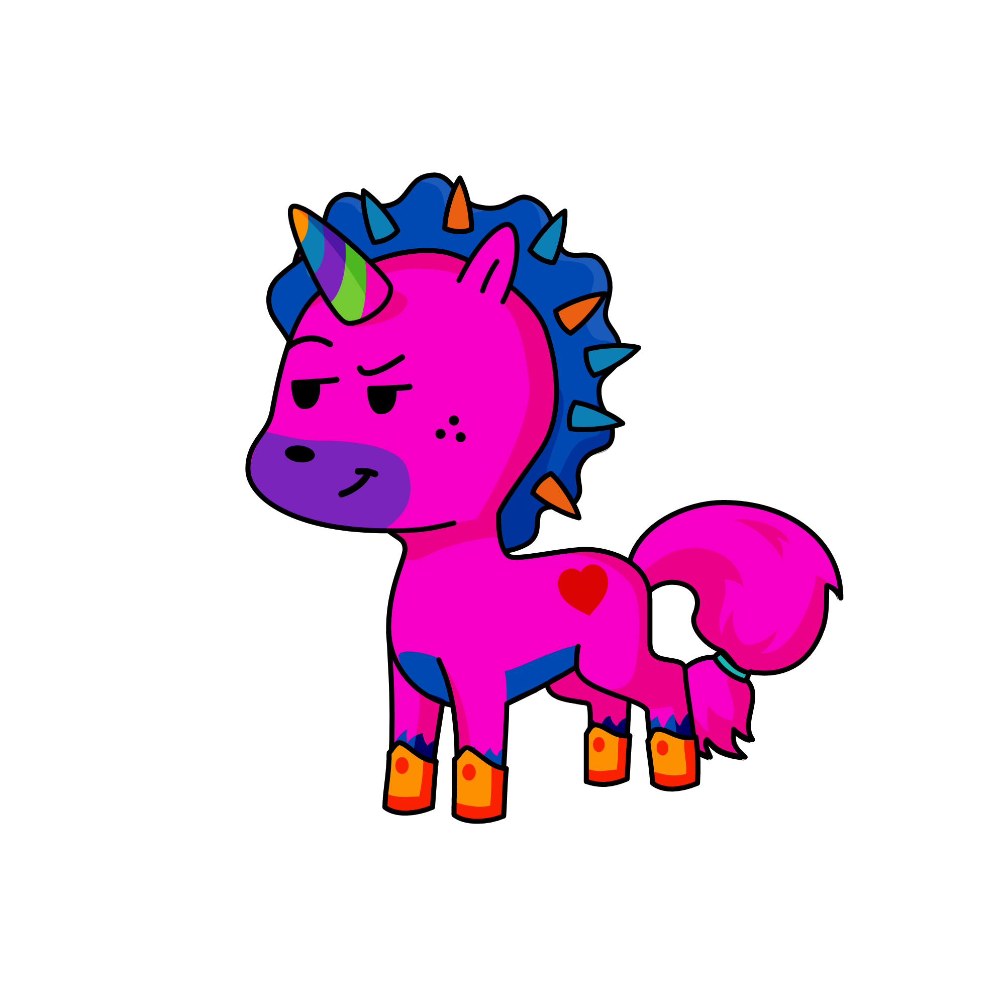 fox, the unicorn