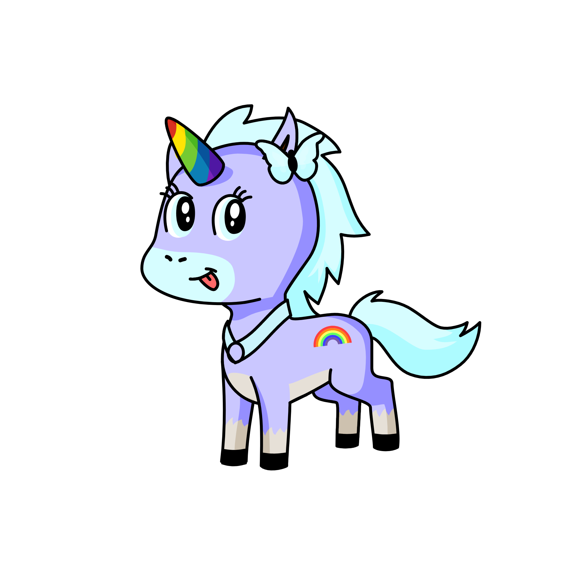 Rainbow Bloom, the unicorn