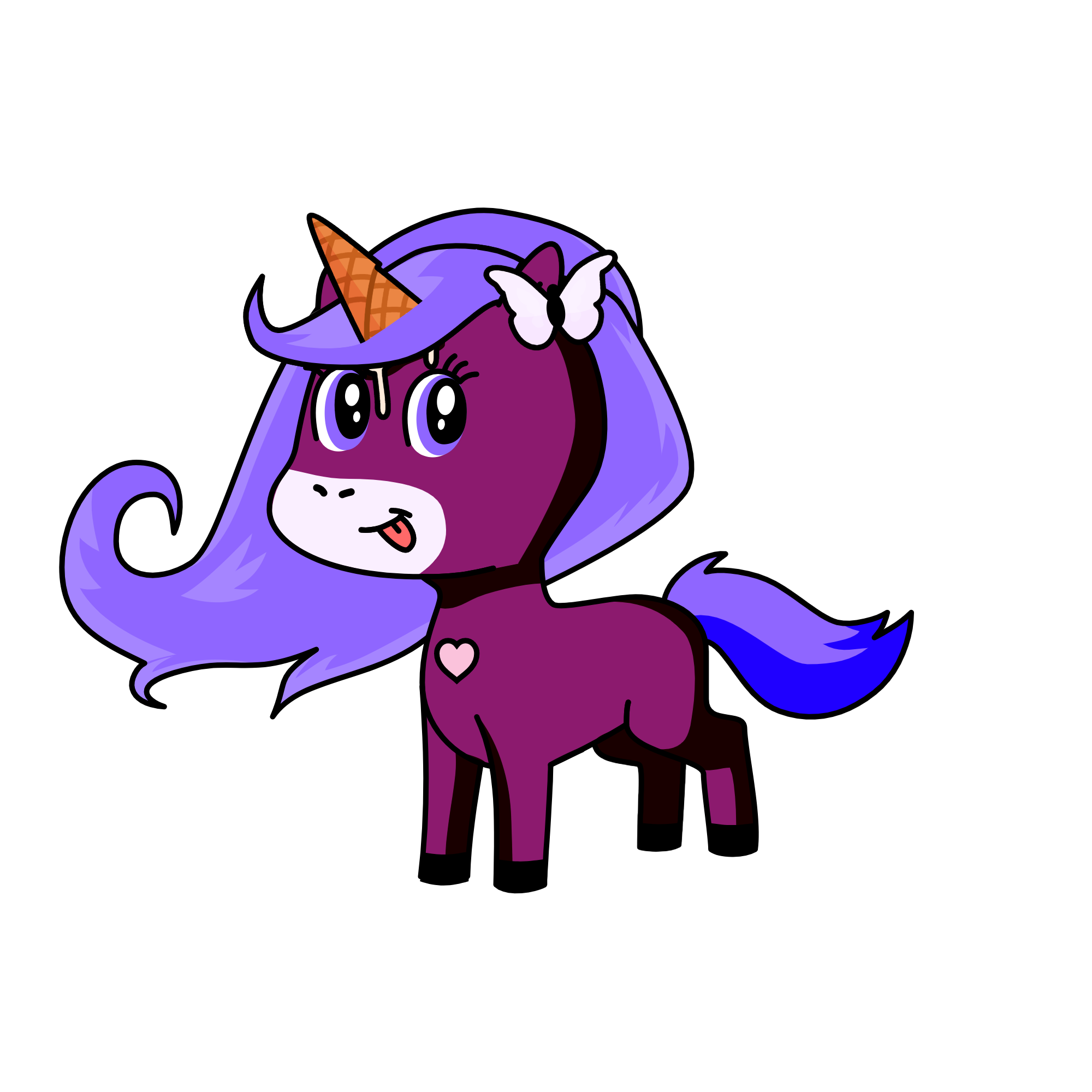 Blue Berry Snow, the unicorn