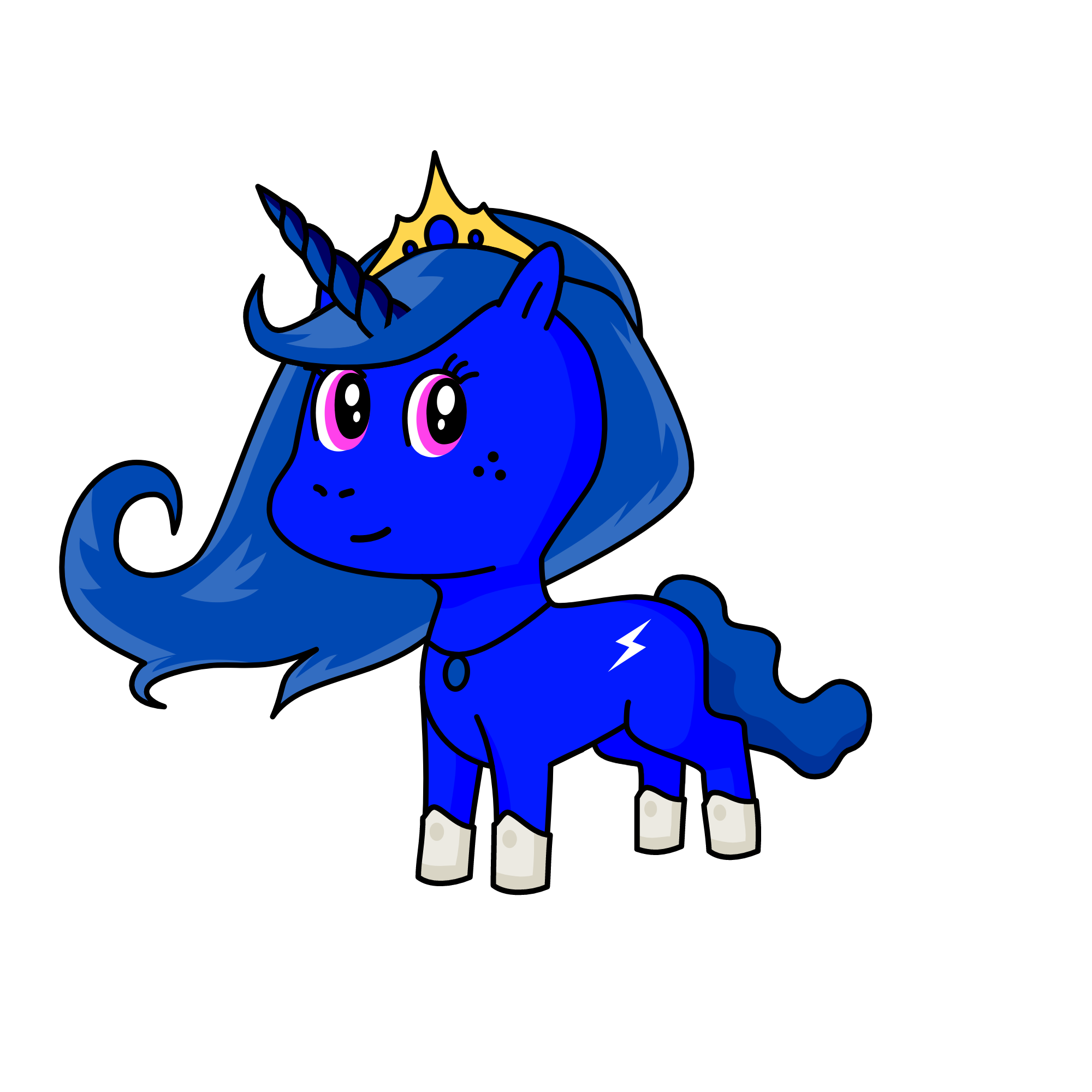 Princess Luna, the unicorn