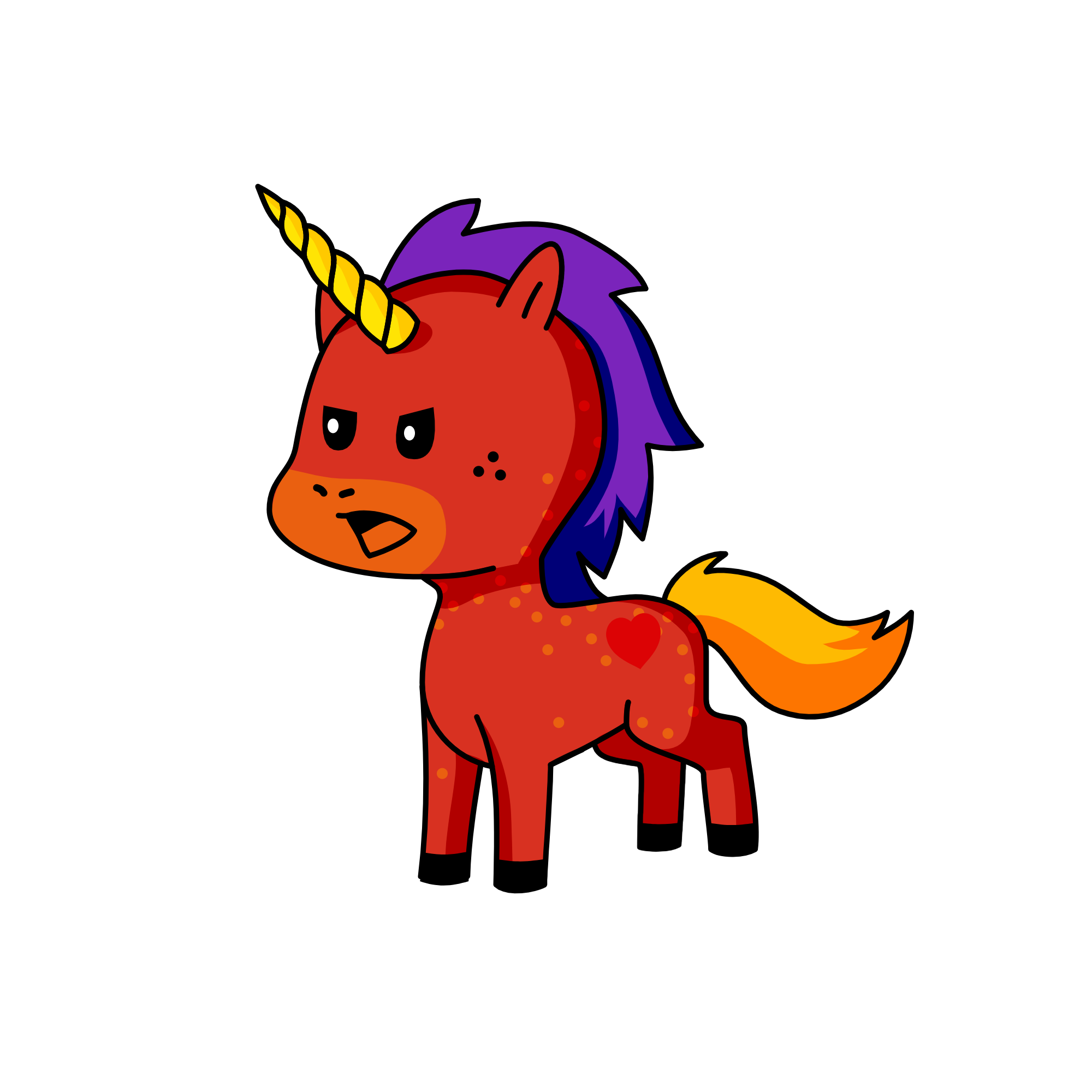 Angry Cherry, the unicorn
