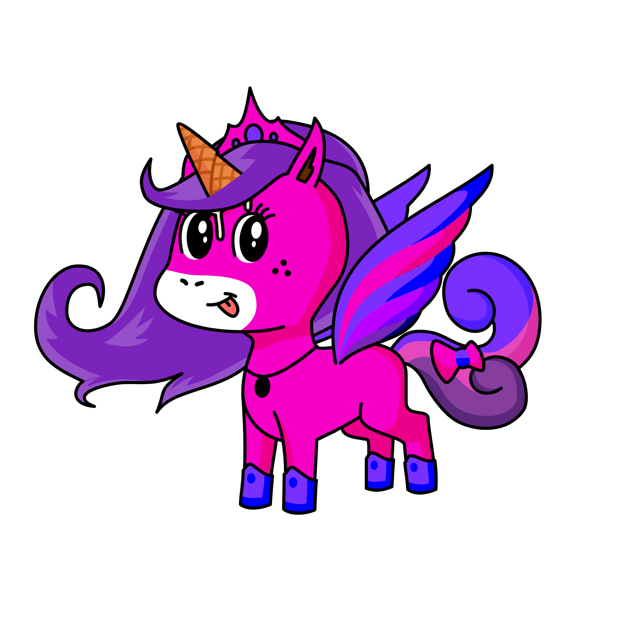 PURPLEPİNKCORN, the unicorn