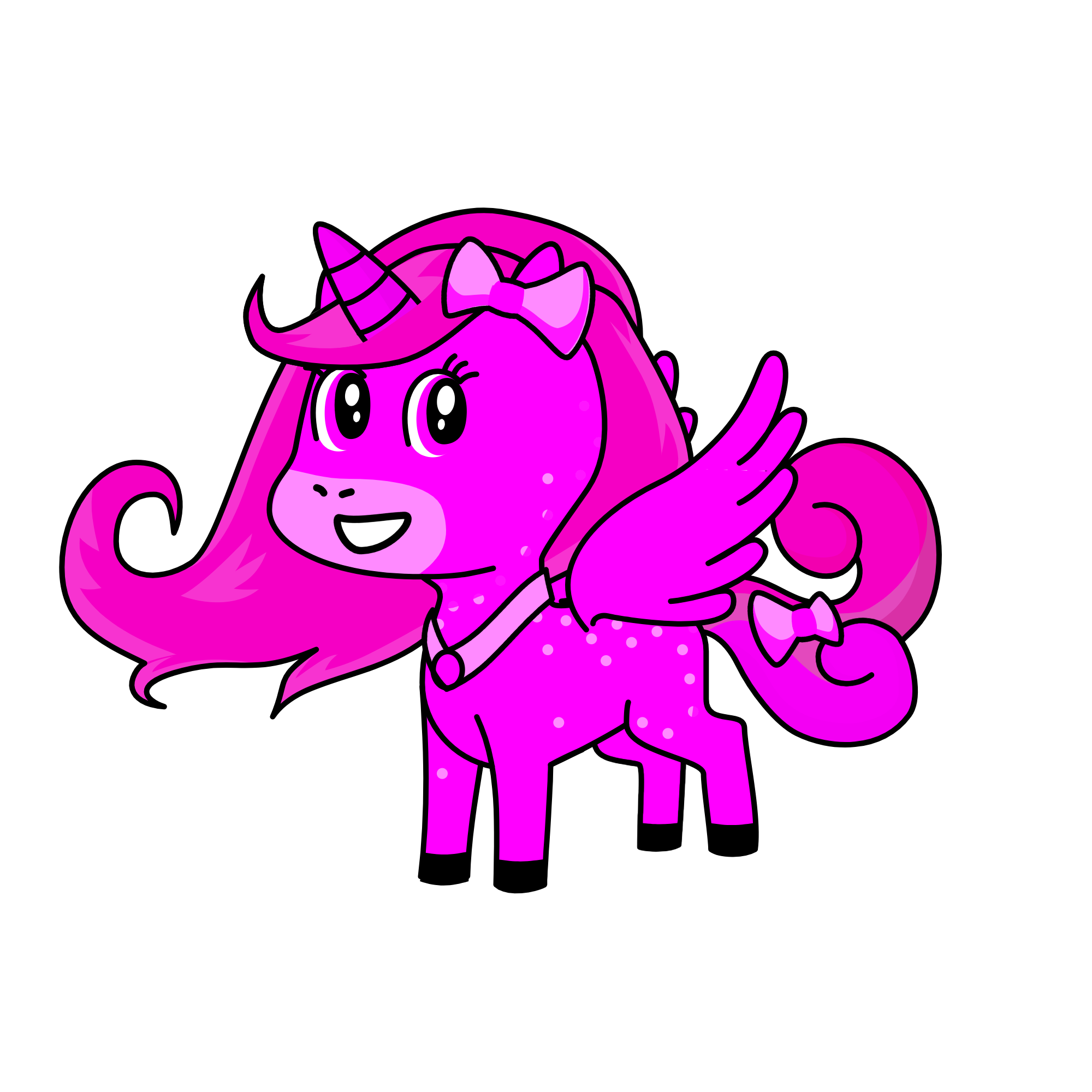 pink, the unicorn