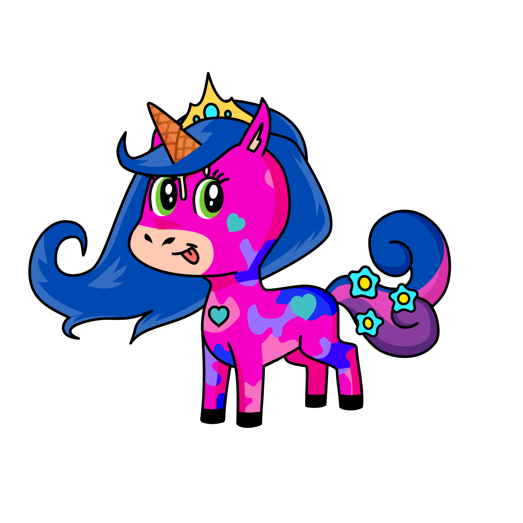 flower, the unicorn
