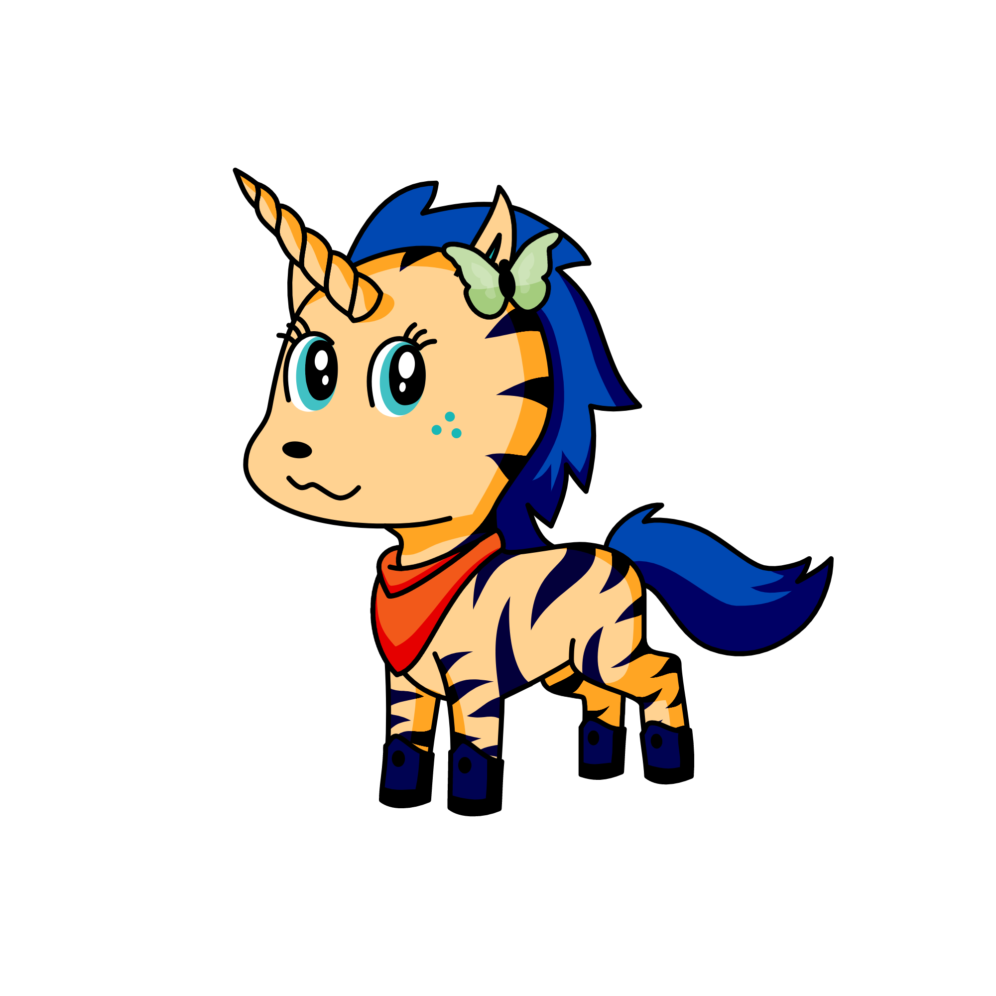 Azraq, the unicorn