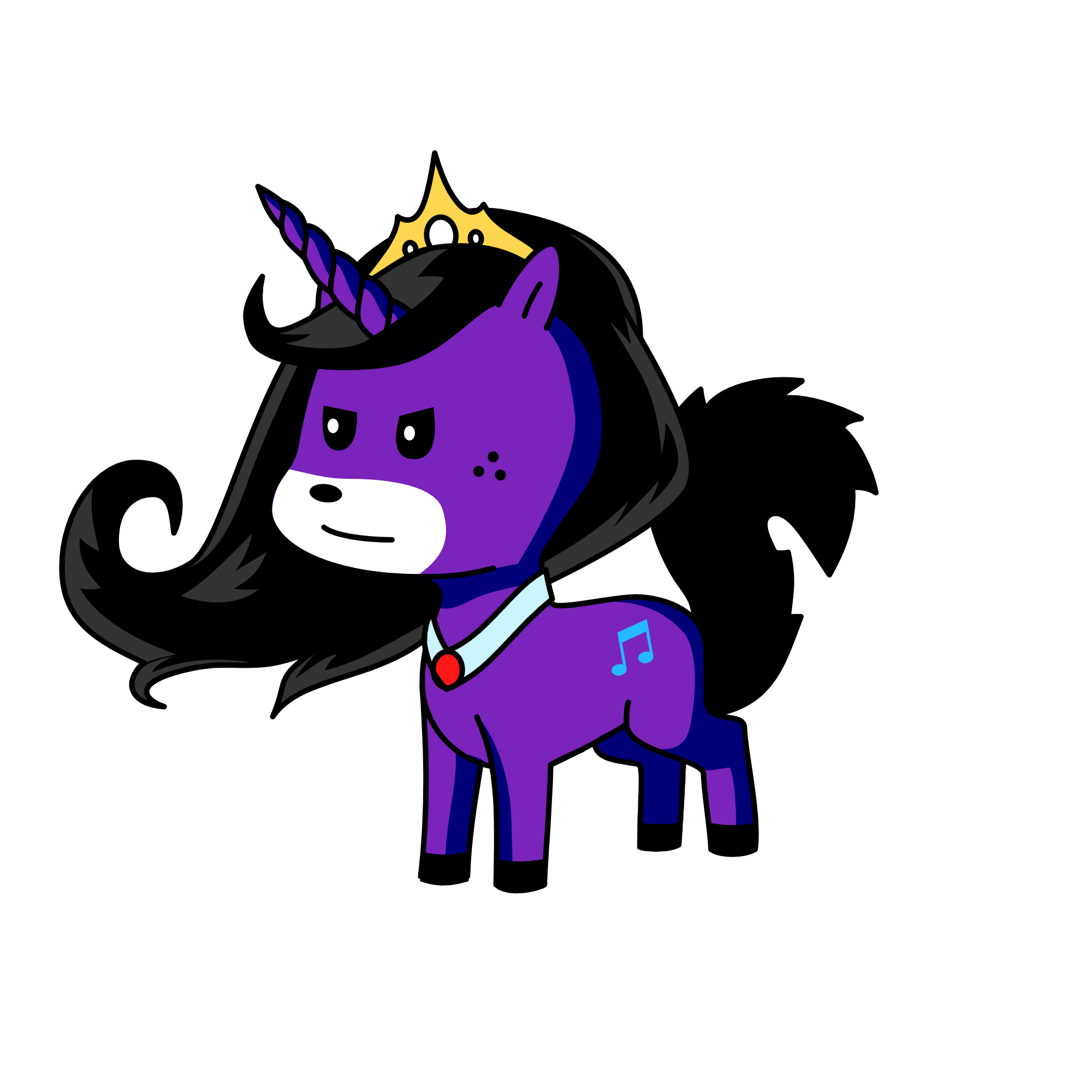 princess moon, the unicorn