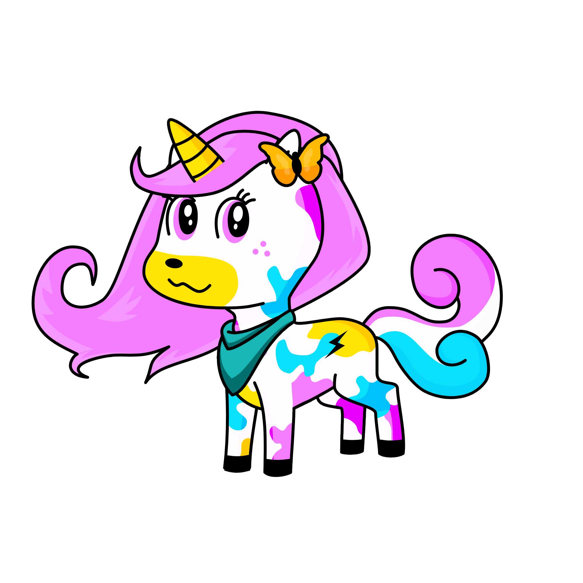 butterfree, the unicorn