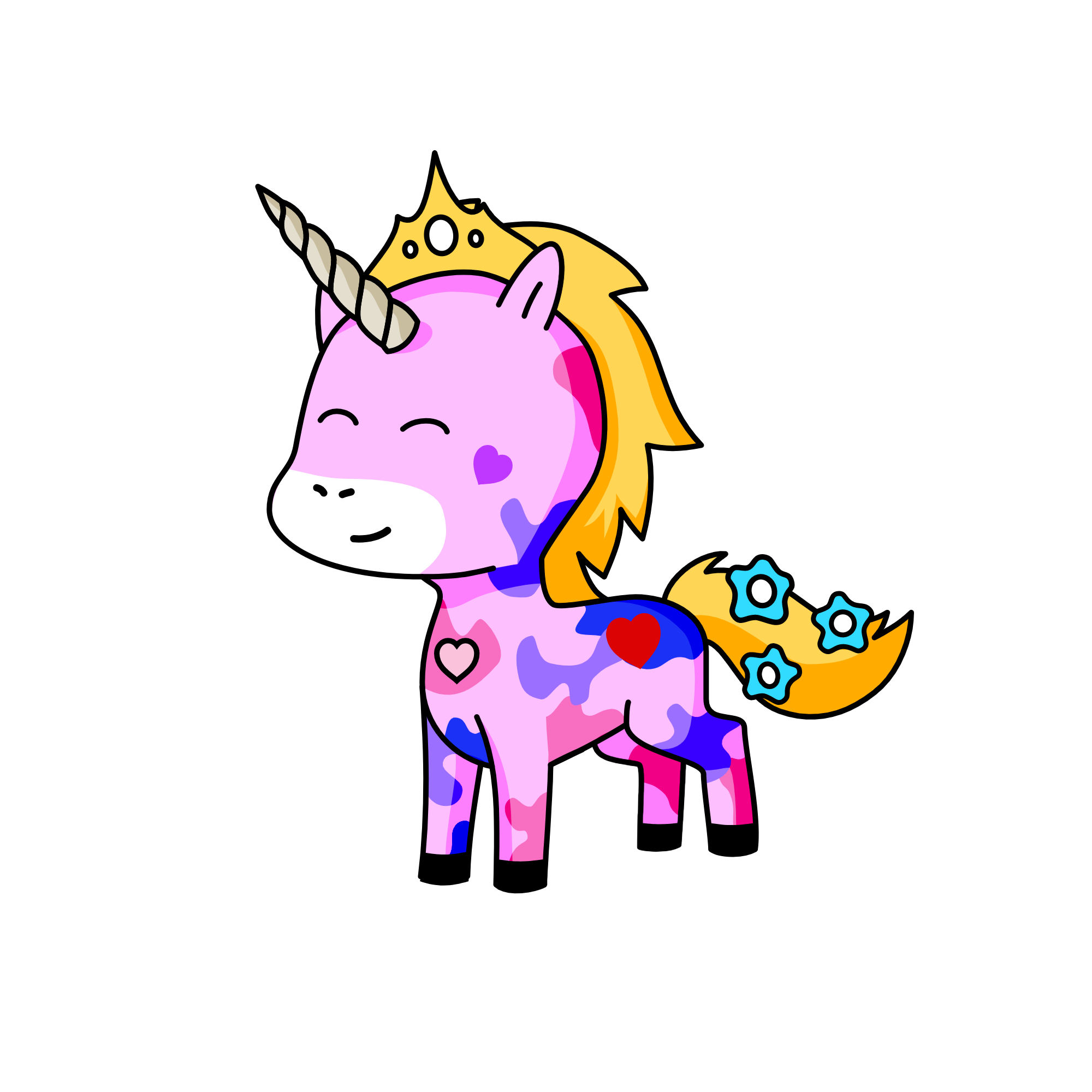 smiley, the unicorn
