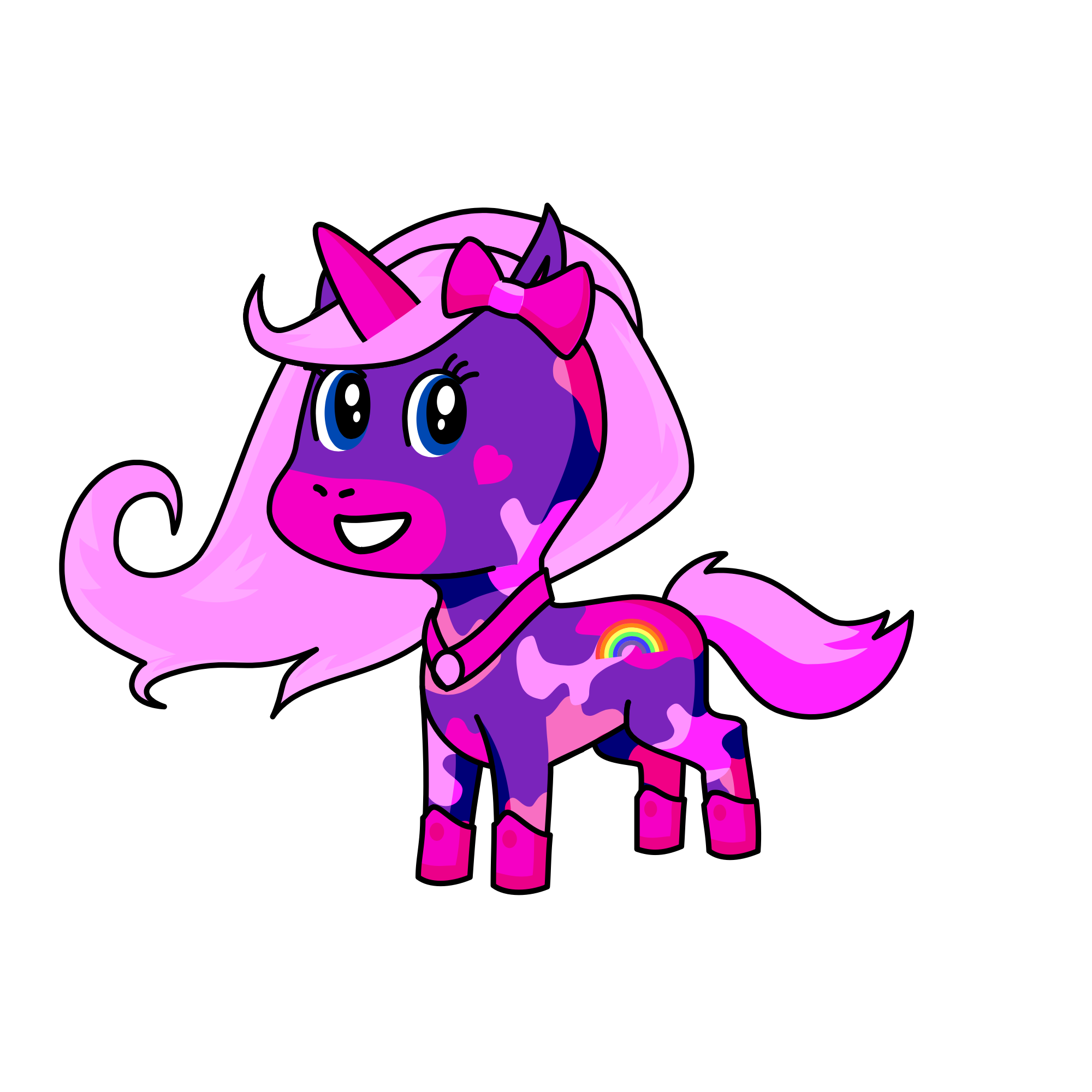 Pinky, the unicorn