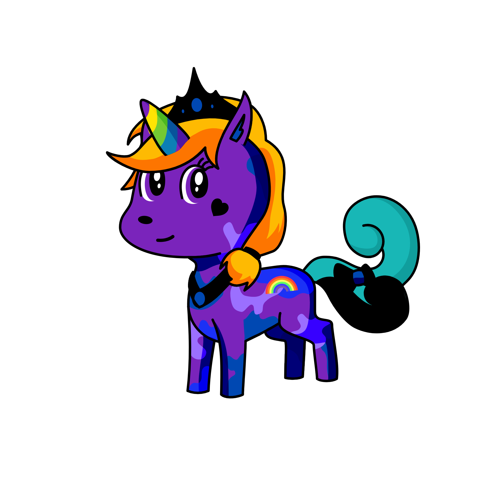 Princess Rainbows, the unicorn