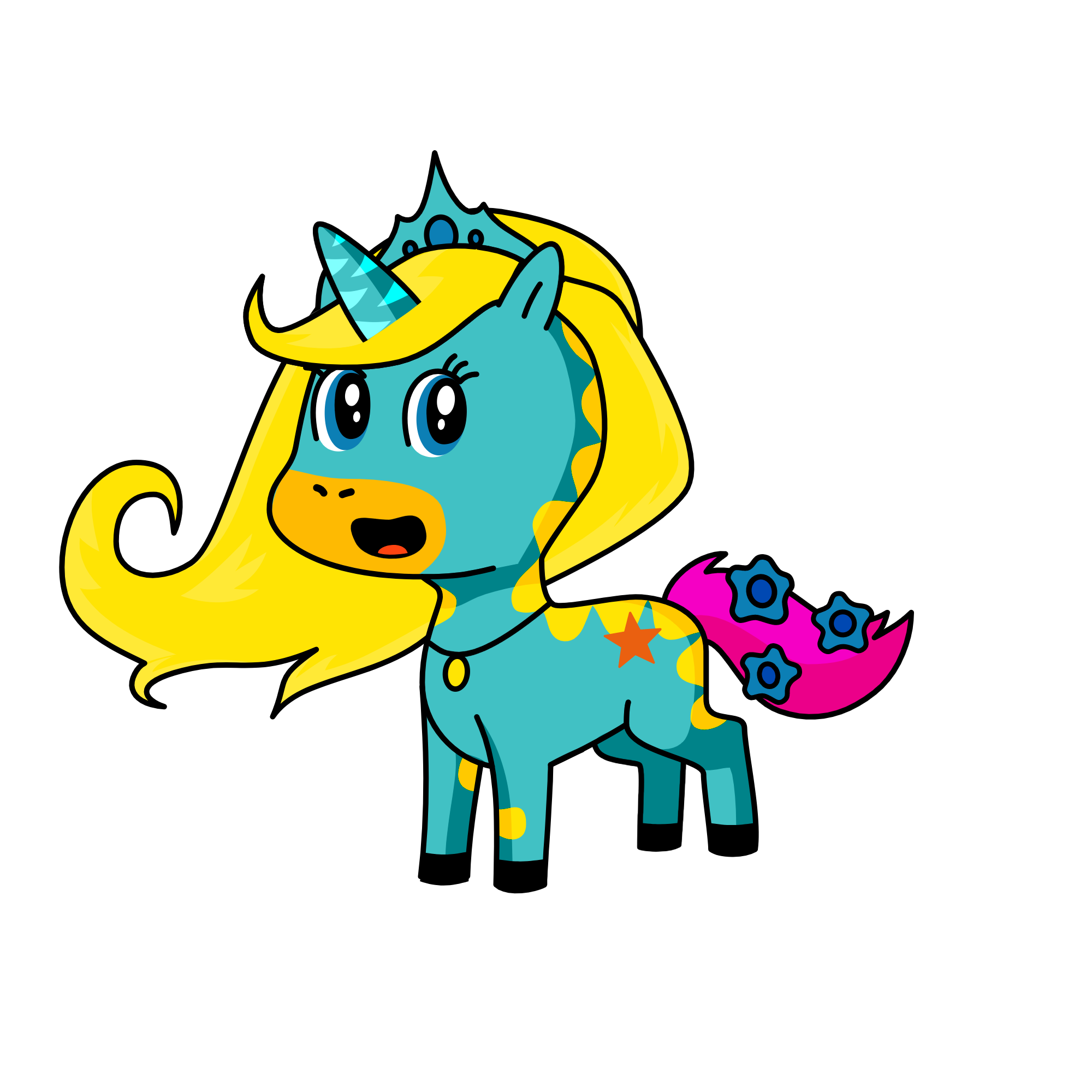 b, the unicorn