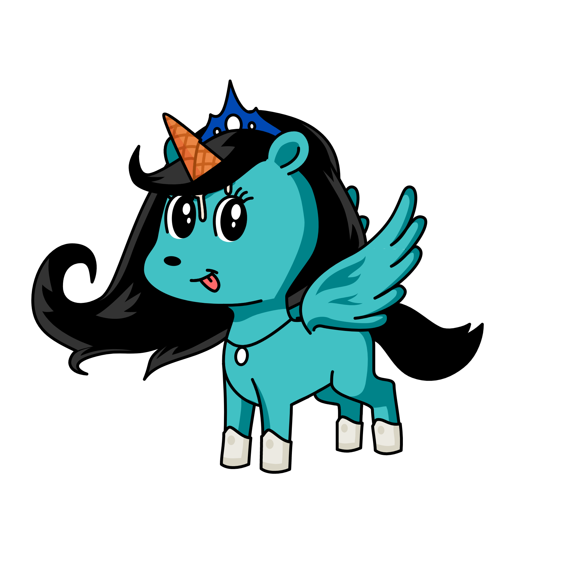 qeen moonlight/ qeen of both light and dark, the unicorn