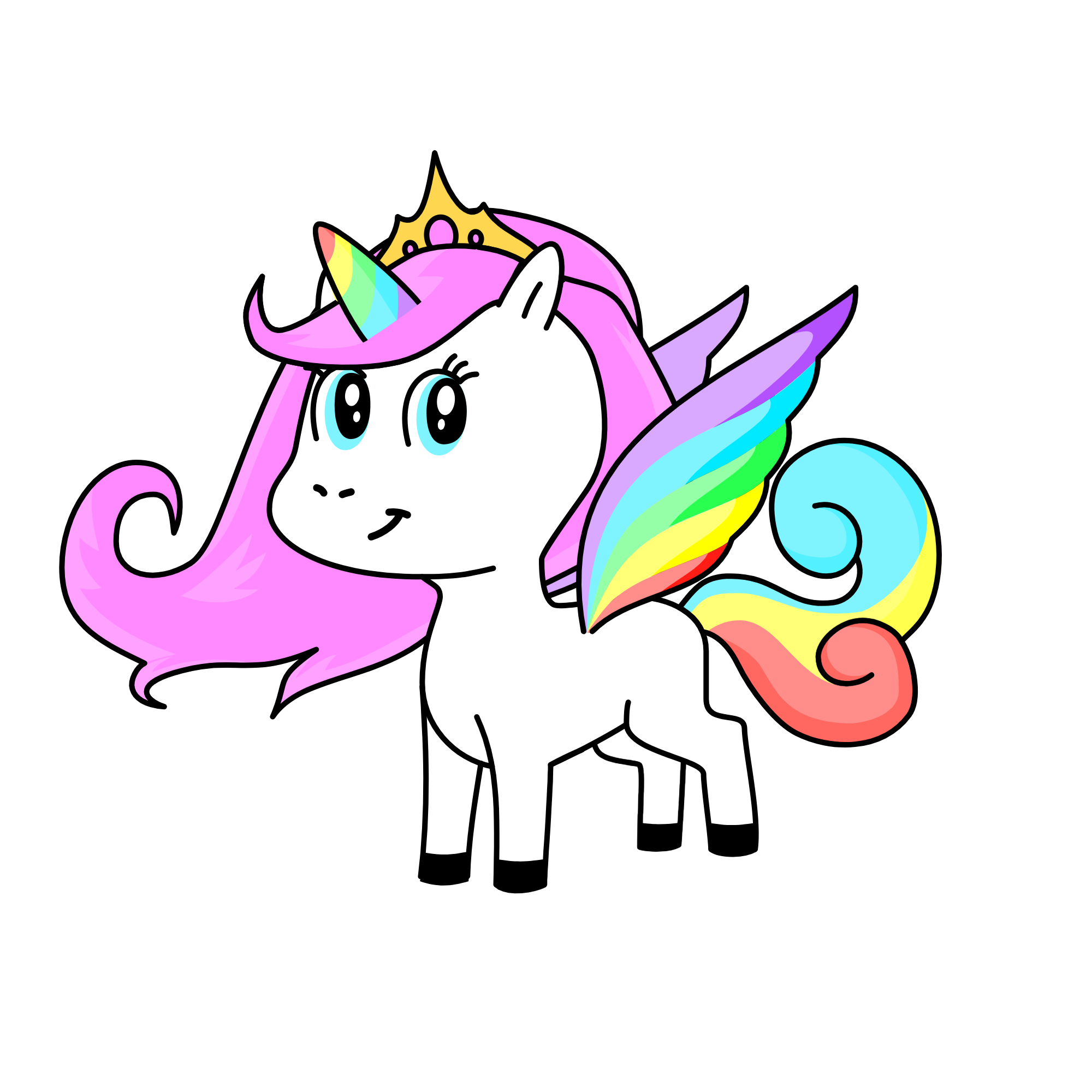 pastel, the unicorn