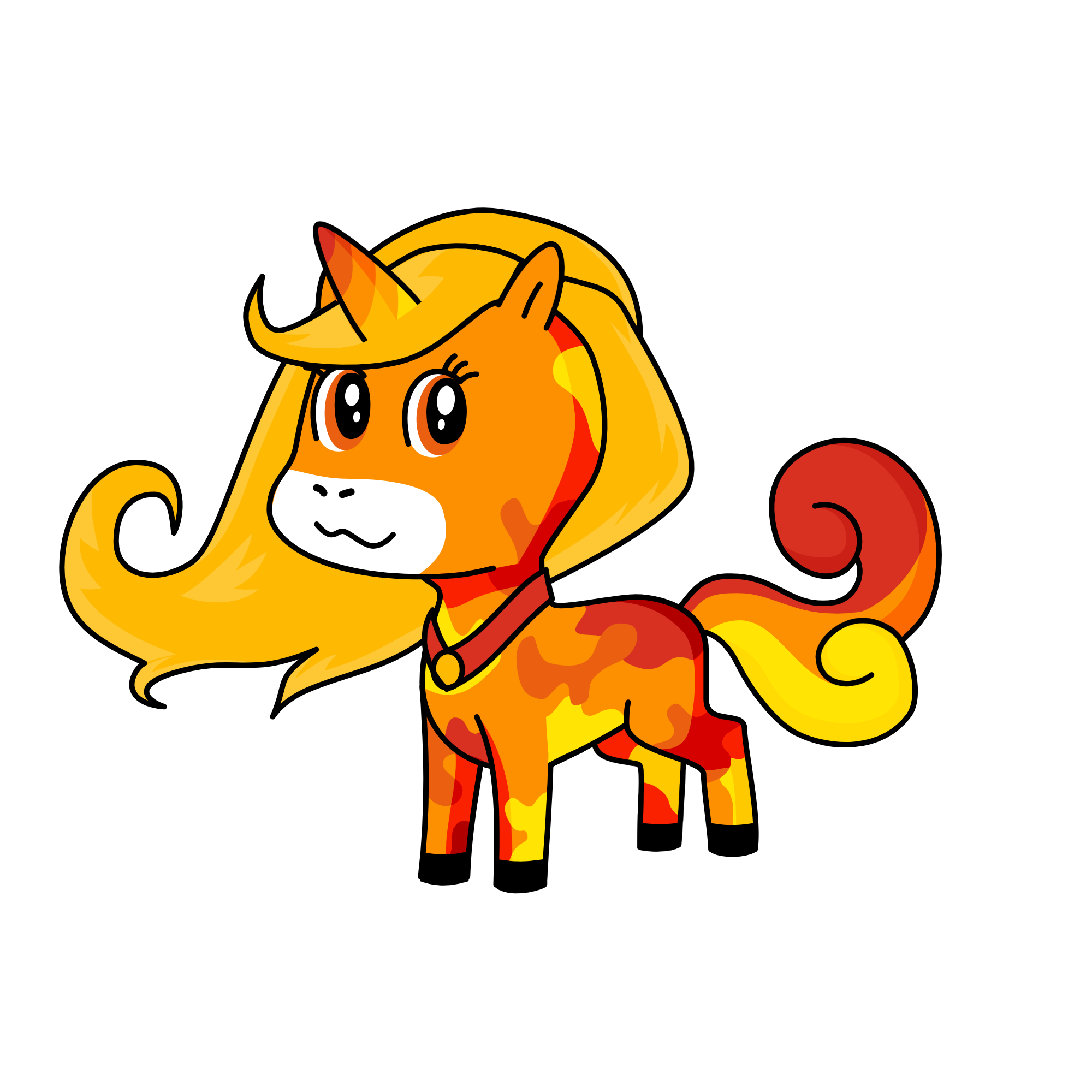 Lava, the unicorn