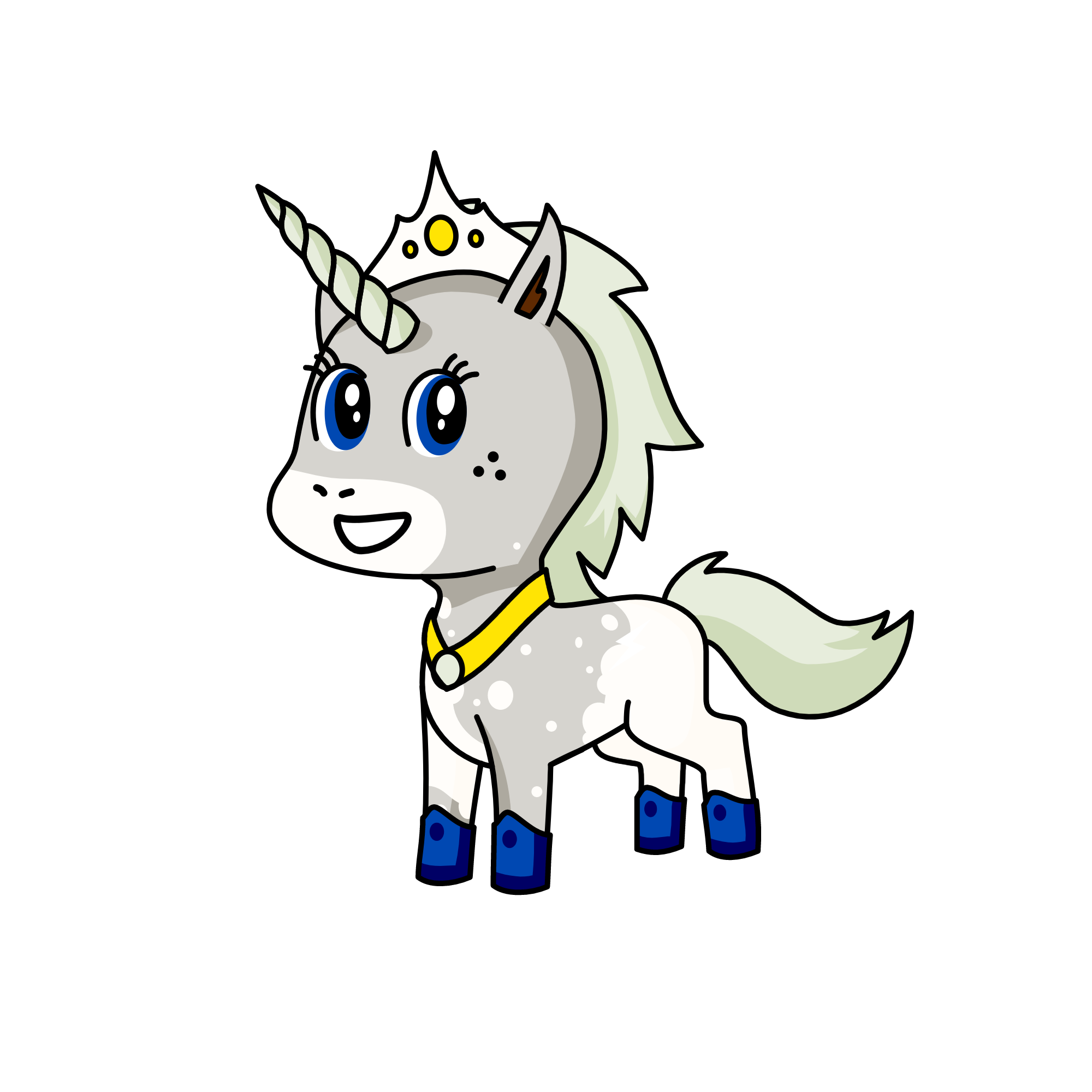 moonlight, the unicorn