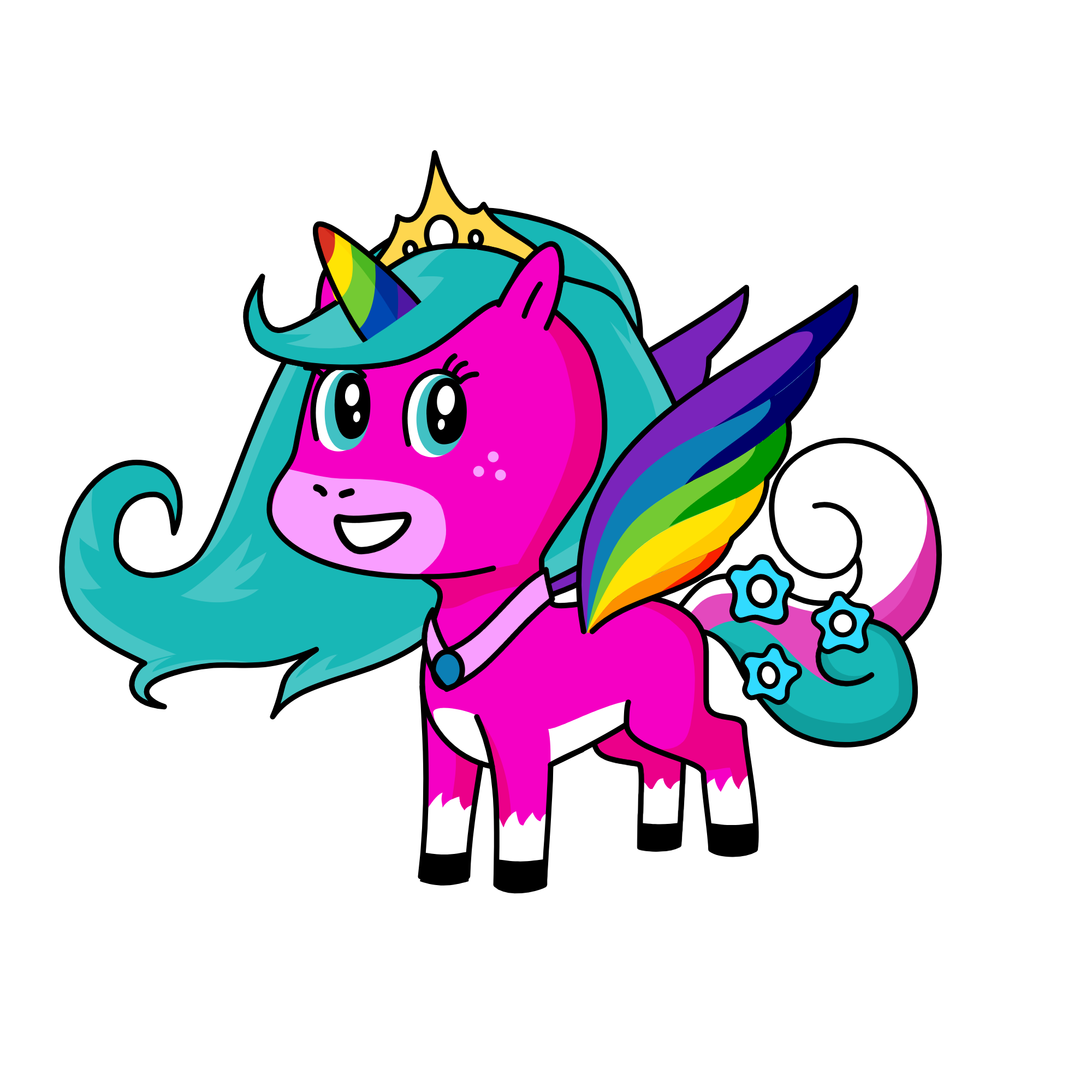 Queenrainbow, the unicorn