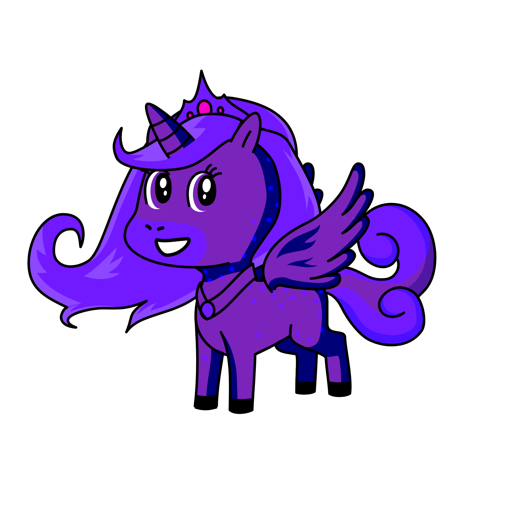 purple, the unicorn